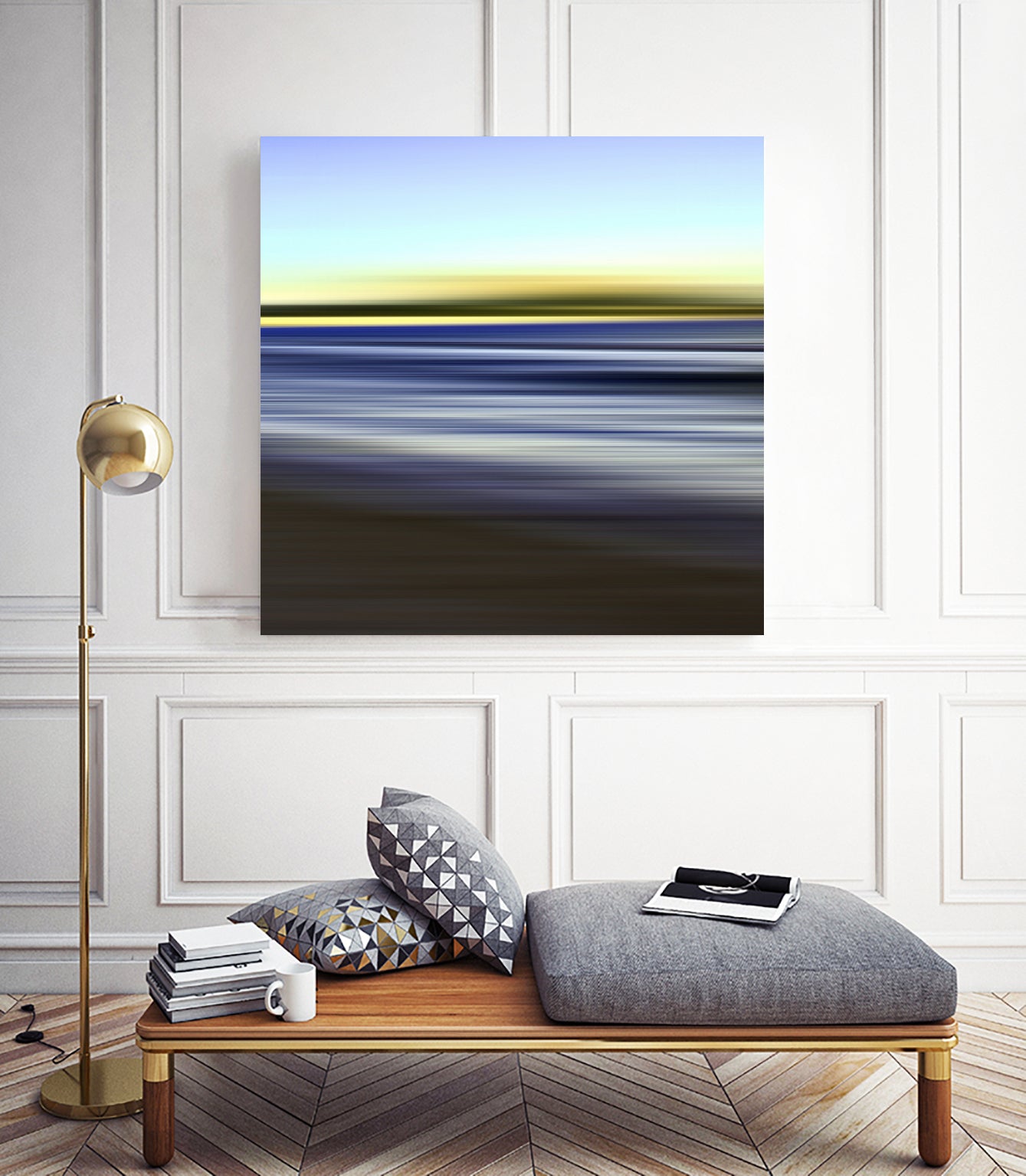 nuage vert by Steffi Louis on GIANT ART - blue digital painting