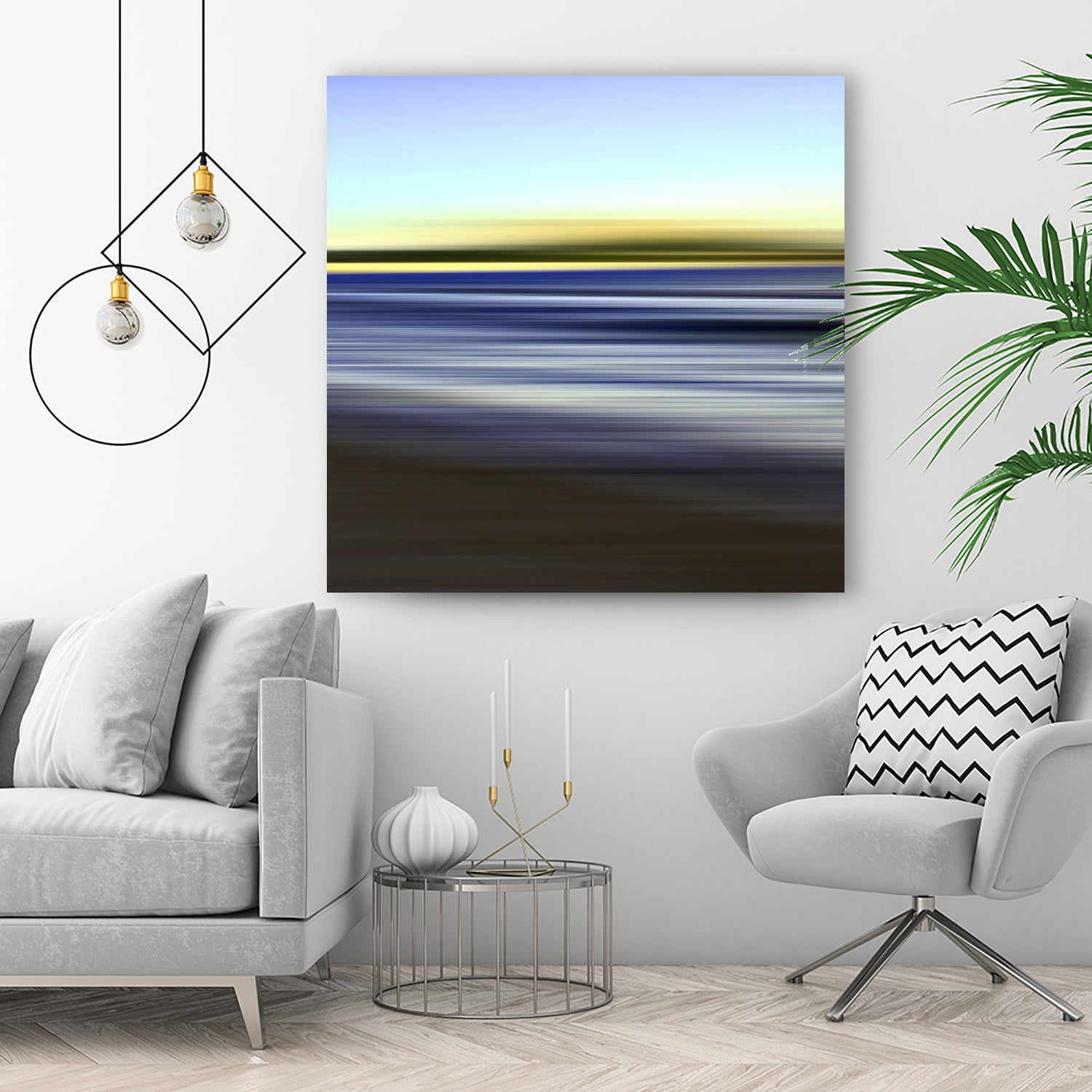 nuage vert by Steffi Louis on GIANT ART - blue digital painting