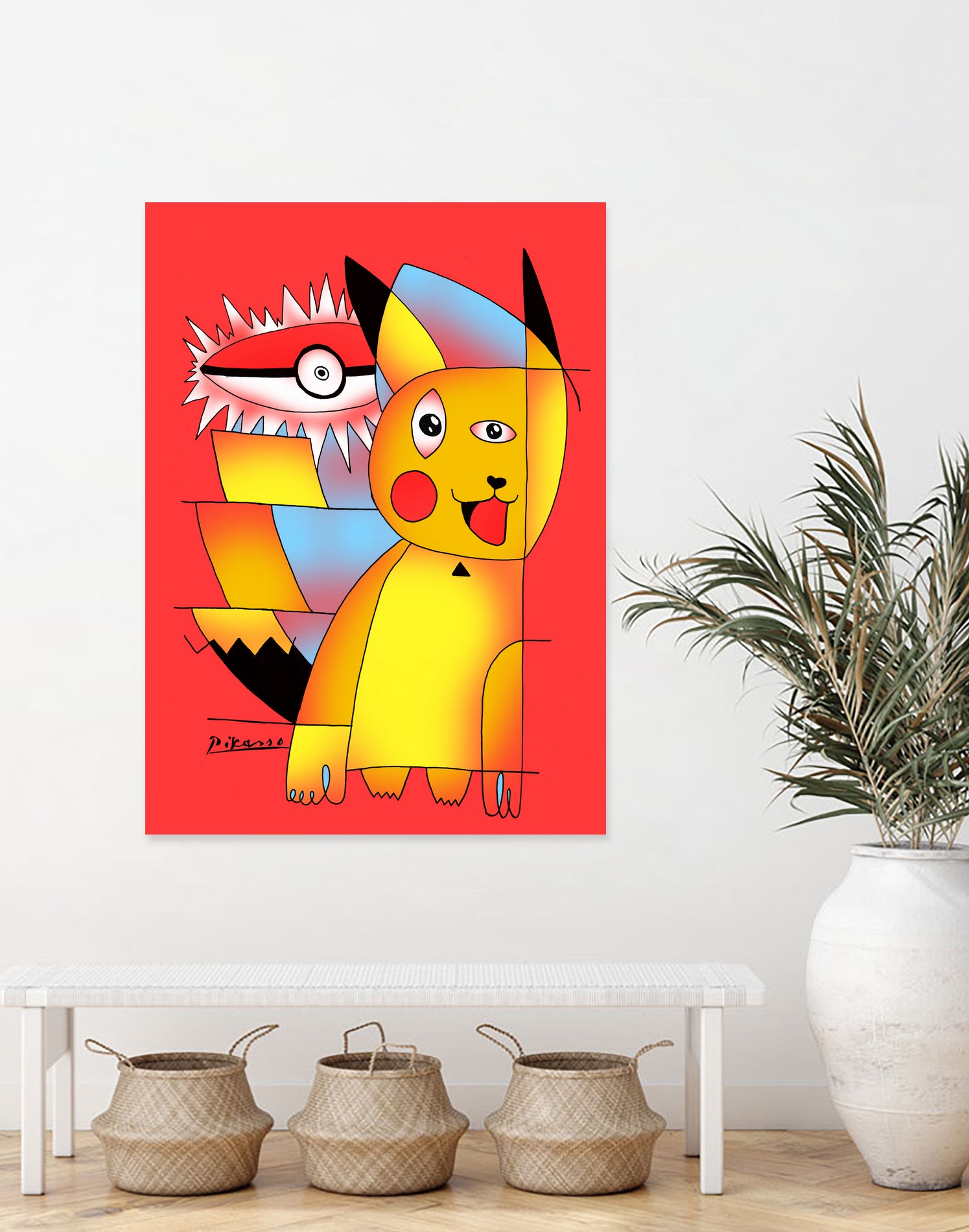 Pikasso by Tobias Fonseca on GIANT ART - red digital drawing