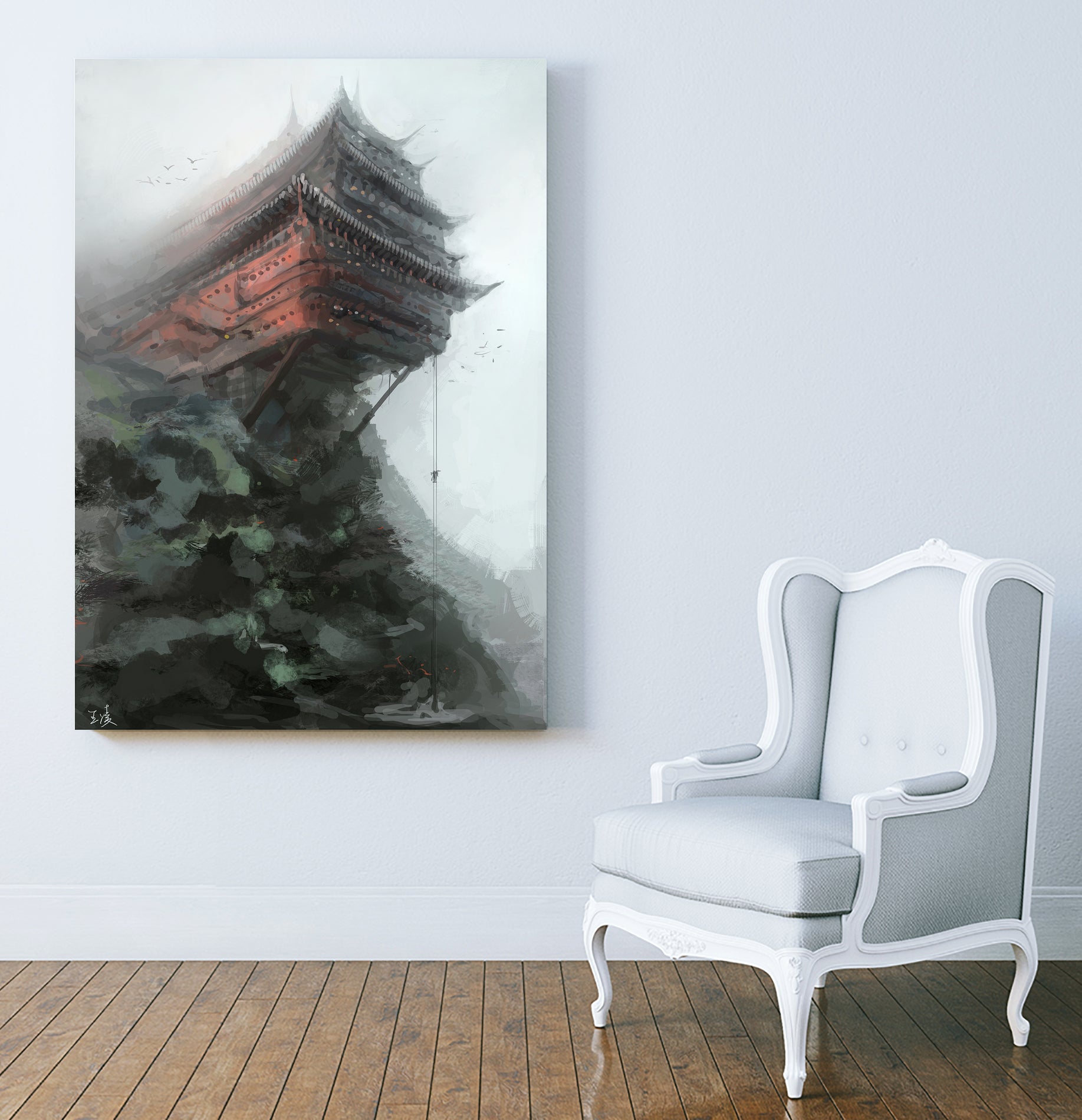 Hide by Ling Wang on GIANT ART - blue digital painting