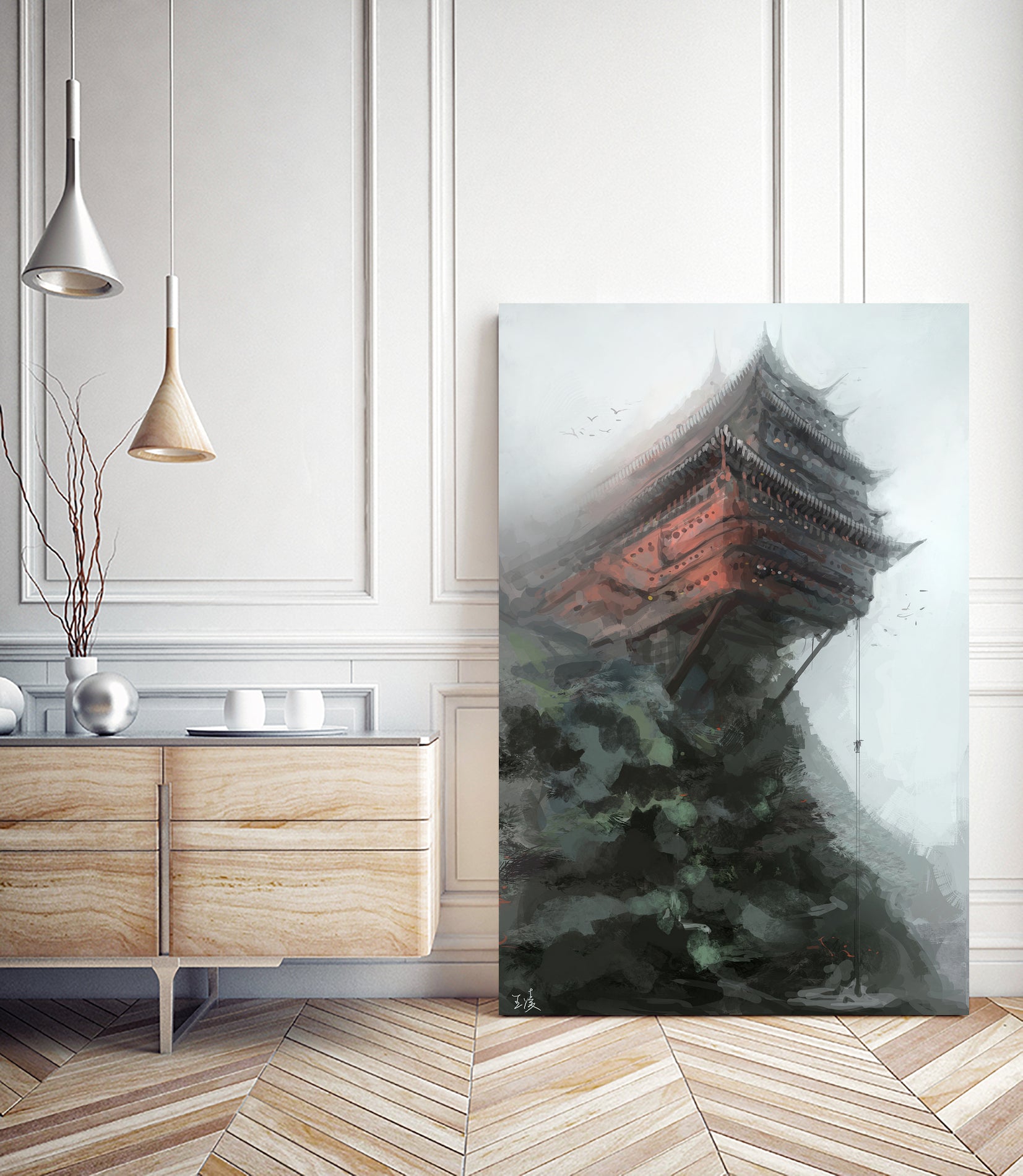 Hide by Ling Wang on GIANT ART - blue digital painting