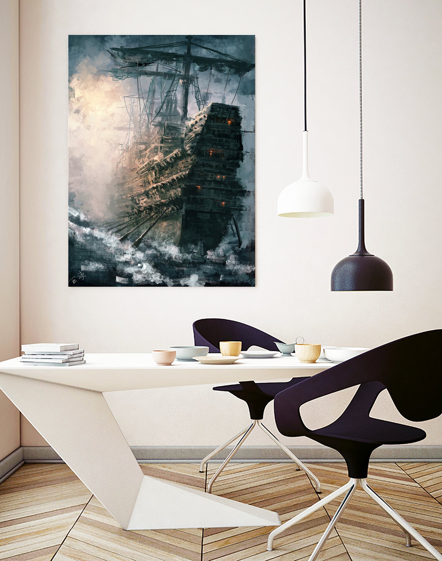 Day Break by Ling Wang on GIANT ART - blue digital painting