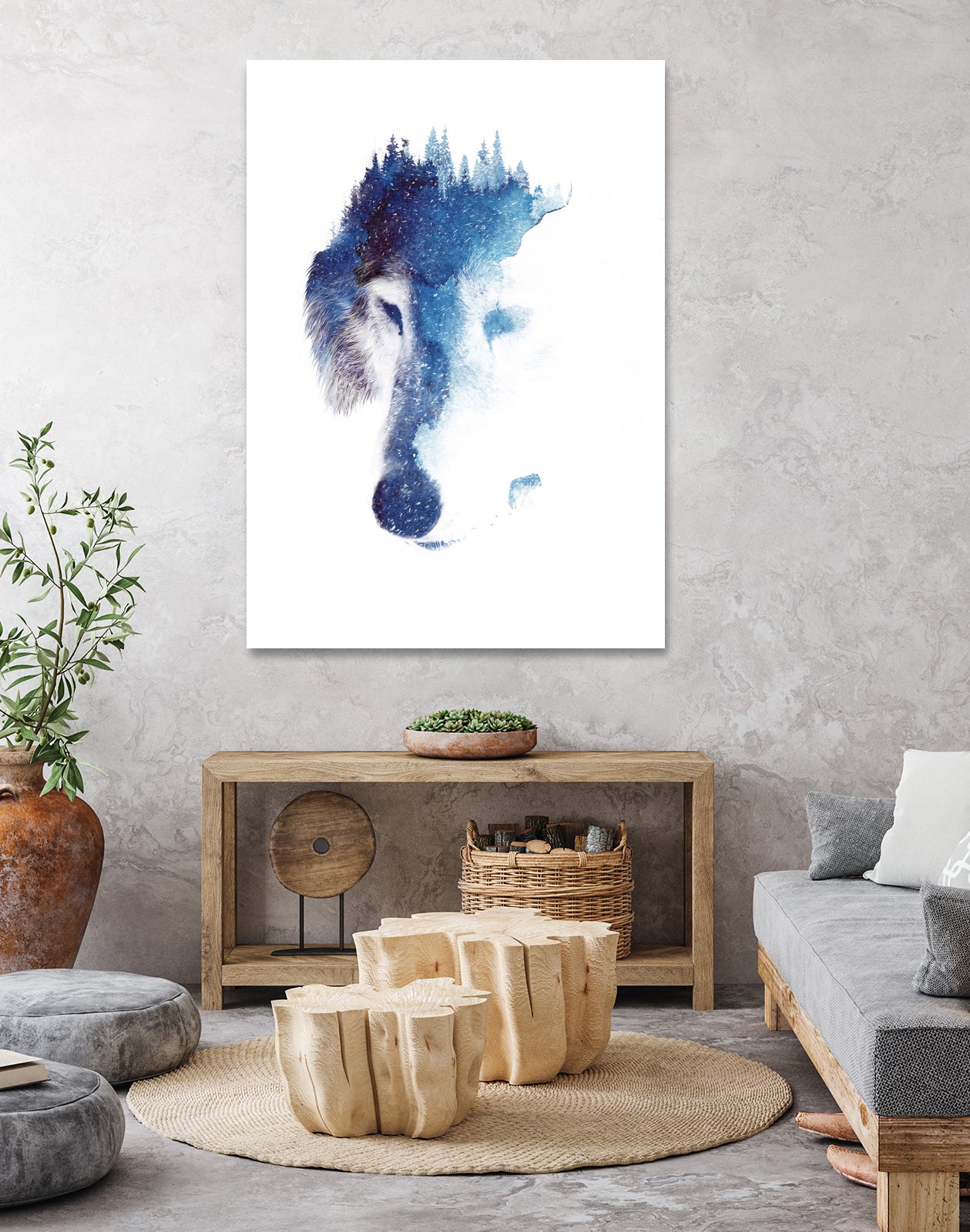 Through many storms by Robert Farkas on GIANT ART - blue digital painting