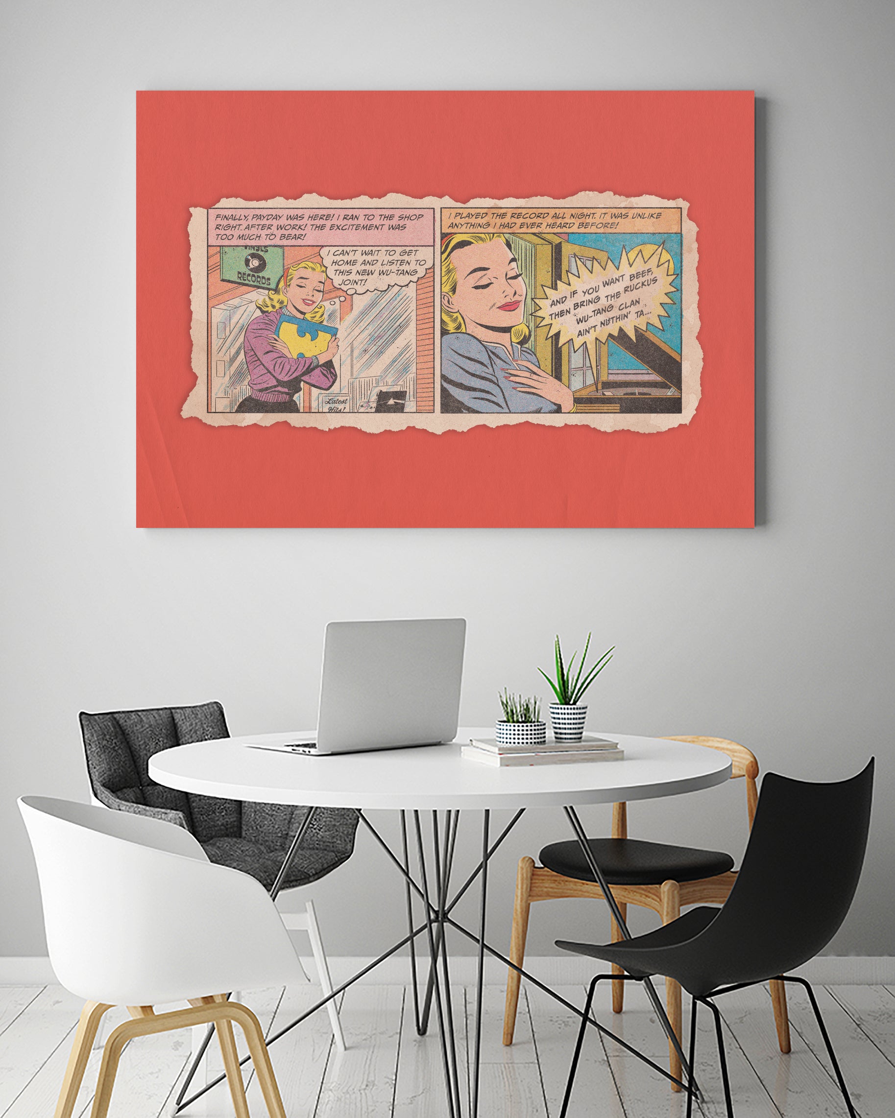 That New Wu-Tang Joint by Joe McDermott on GIANT ART - red vector illustration