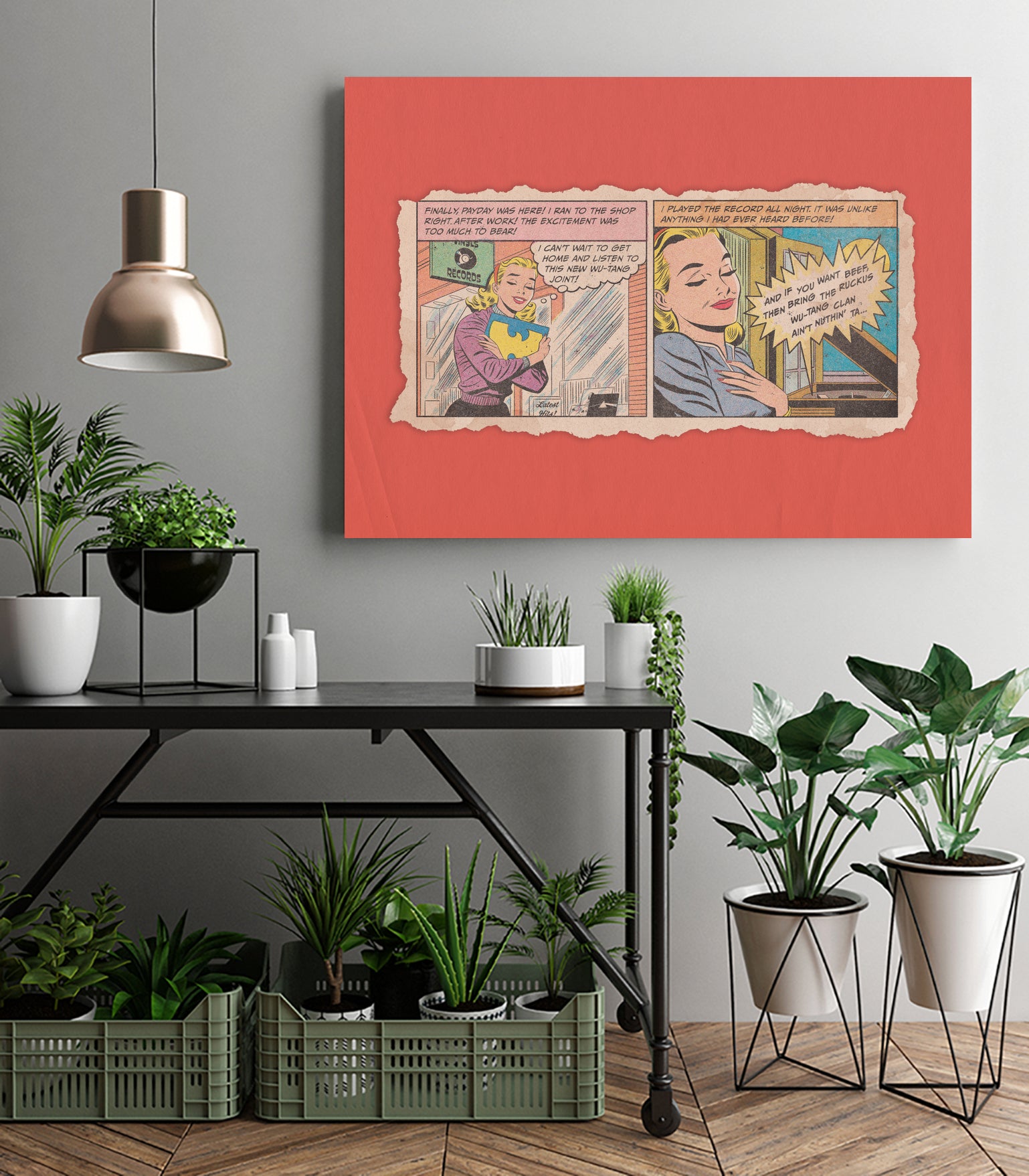 That New Wu-Tang Joint by Joe McDermott on GIANT ART - red vector illustration