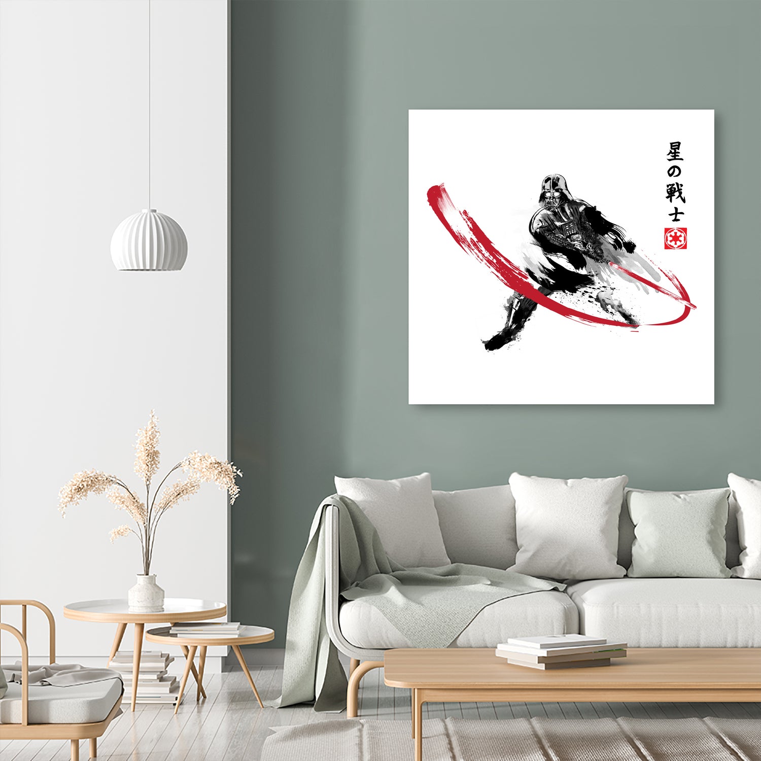 Star Warrior Sumi-e by Antonio Camarena on GIANT ART - white digital painting