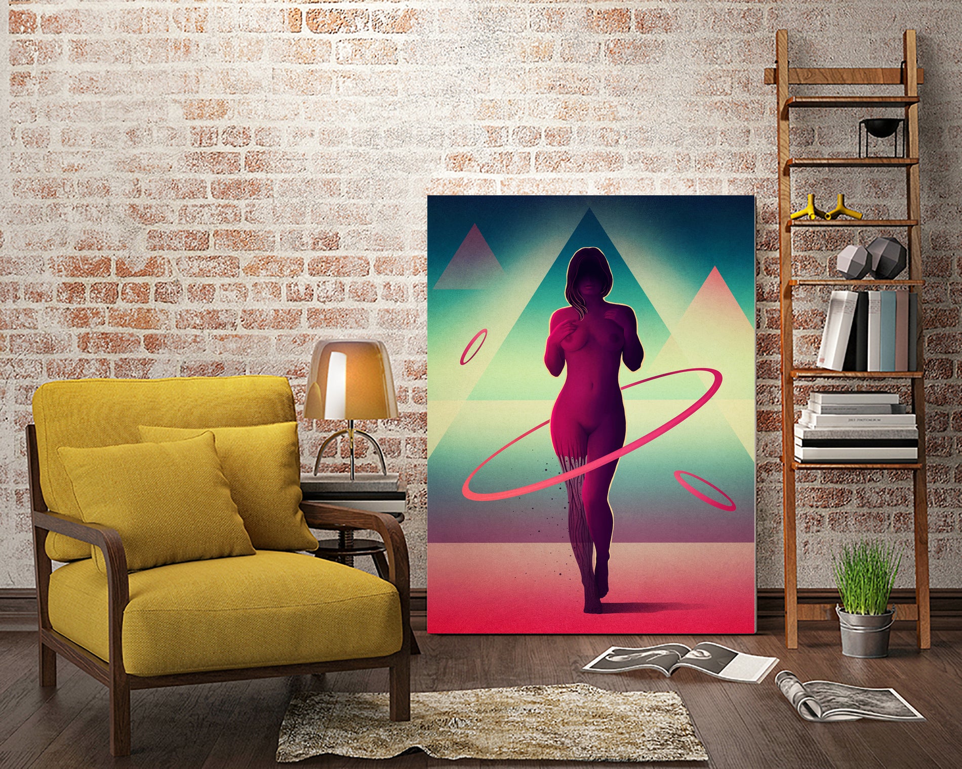 Atomos by Victor Vercesi on GIANT ART - red digital painting