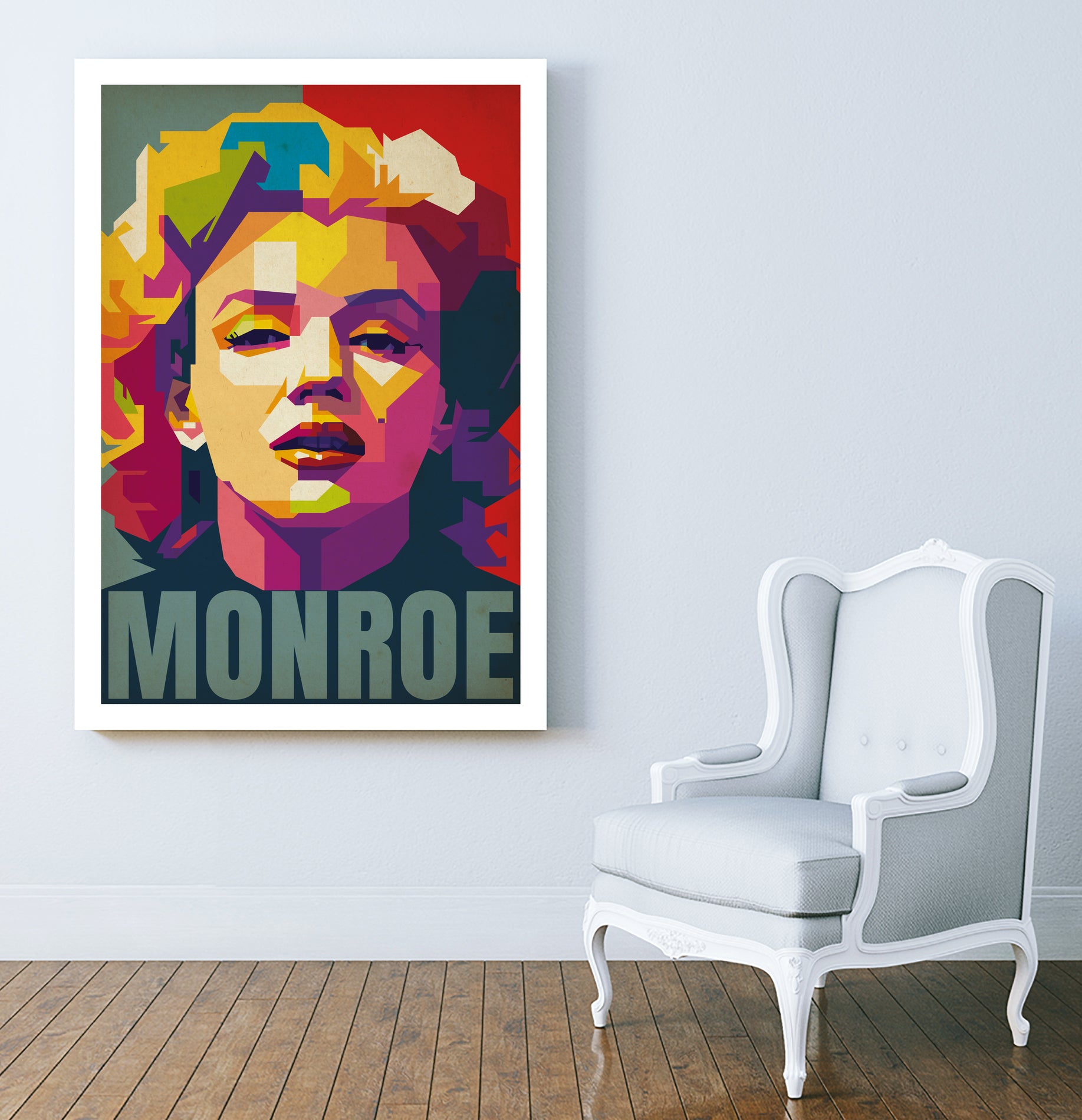 Marilyn Monroe Pop Art by Adam Khabibi on GIANT ART - red digital drawing