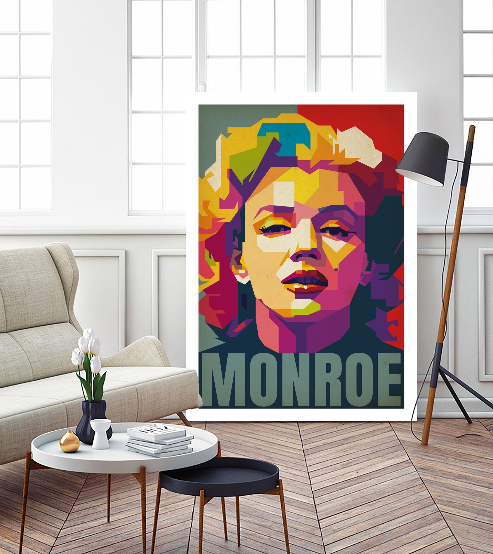 Marilyn Monroe Pop Art by Adam Khabibi on GIANT ART - red digital drawing