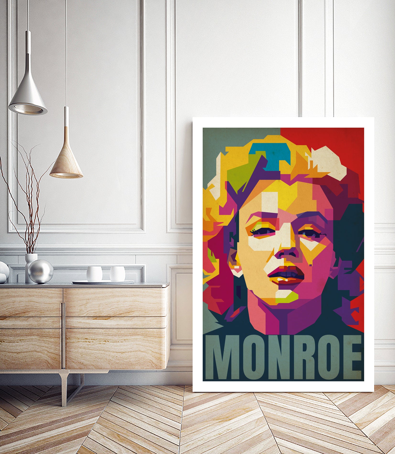 Marilyn Monroe Pop Art by Adam Khabibi on GIANT ART - red digital drawing