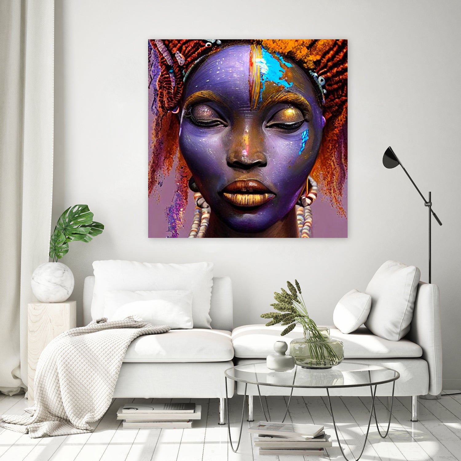 African by Faruk Soyarat on GIANT ART - blue digital painting