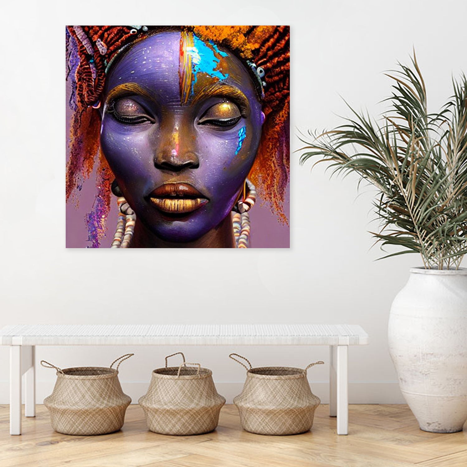 African by Faruk Soyarat on GIANT ART - blue digital painting