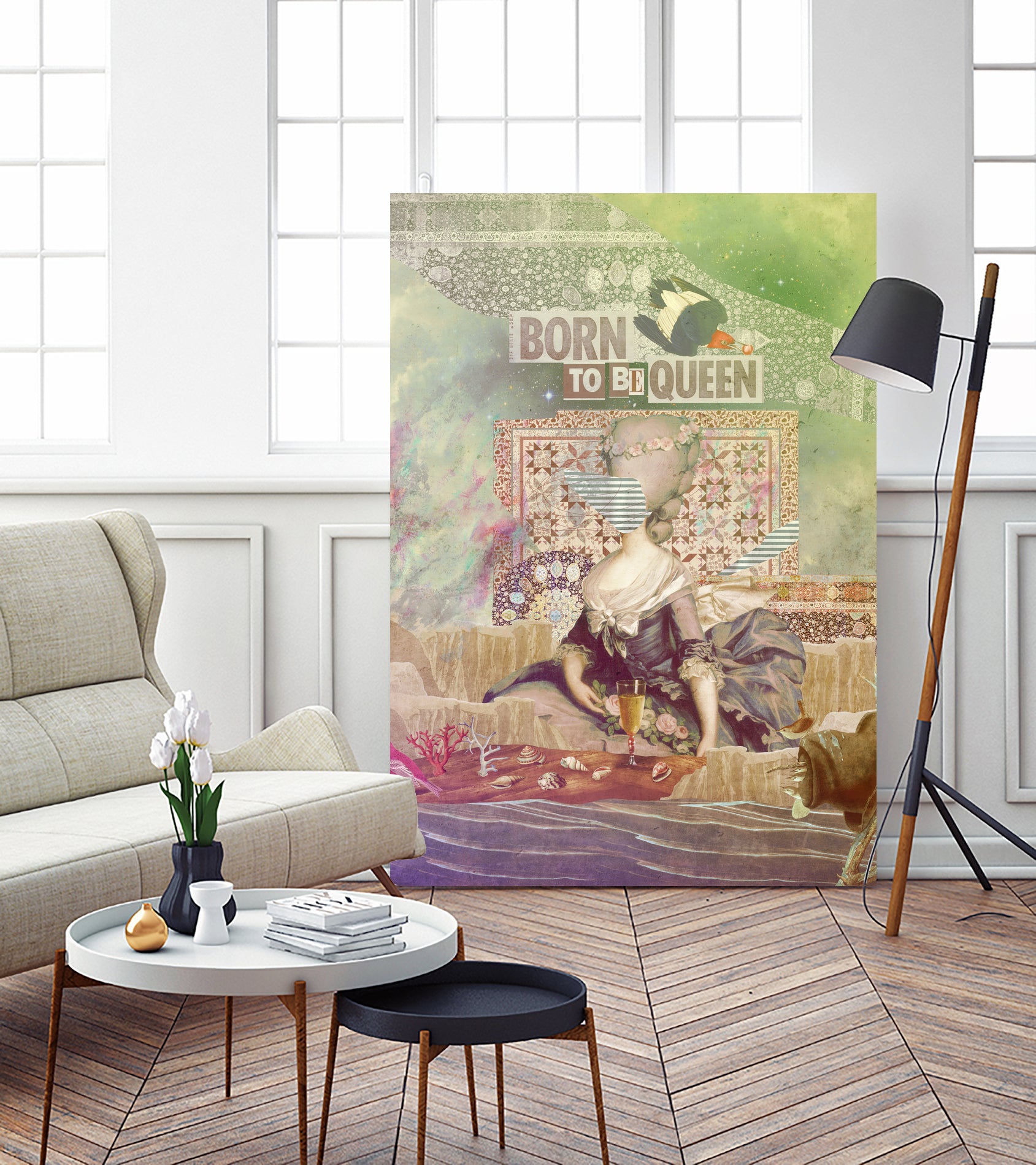 Born To Be Queen by Marcel Lisboa on GIANT ART - green digital painting