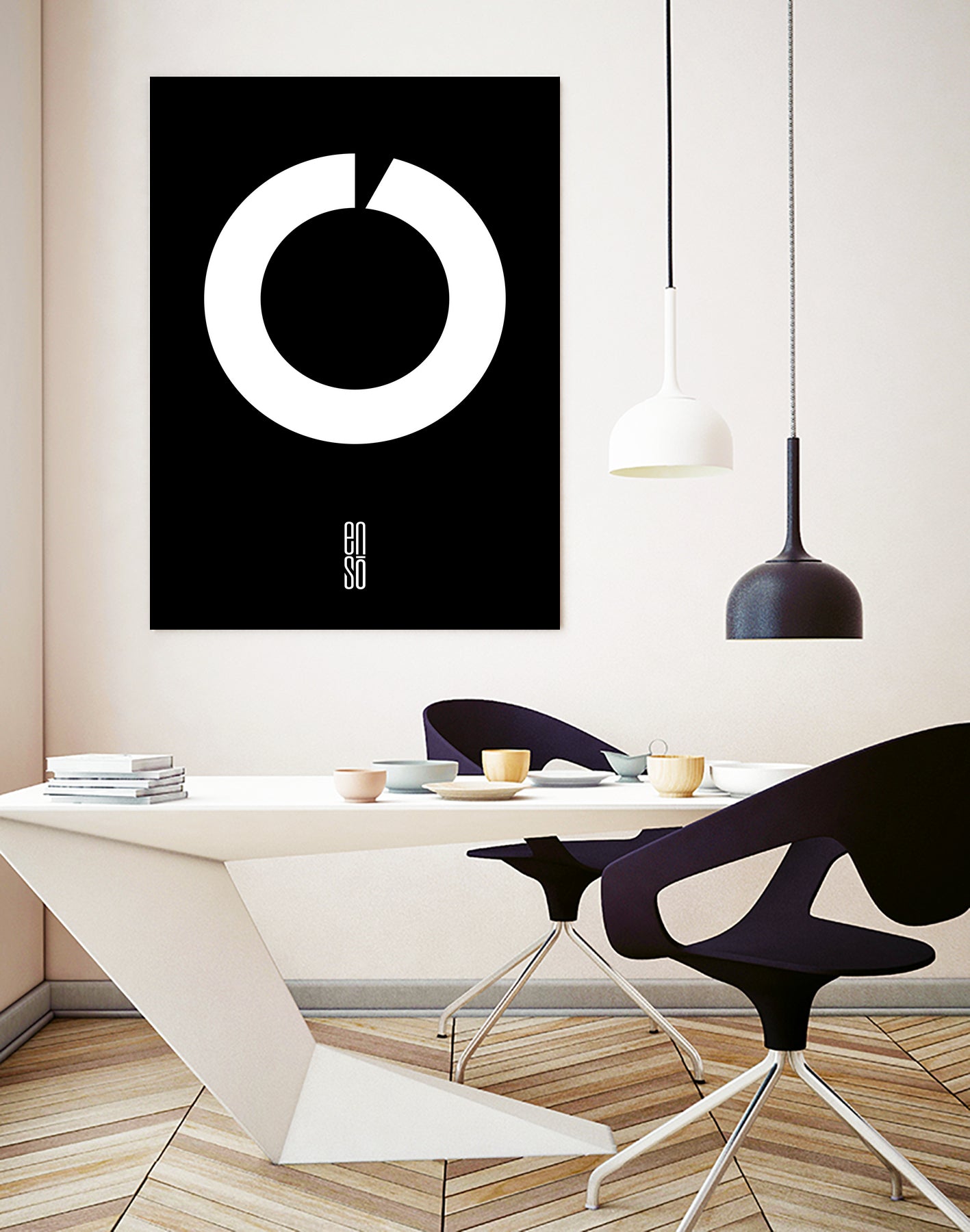 ENSO IN SWITZERLAND by Paolo Bordegoni on GIANT ART - black typography