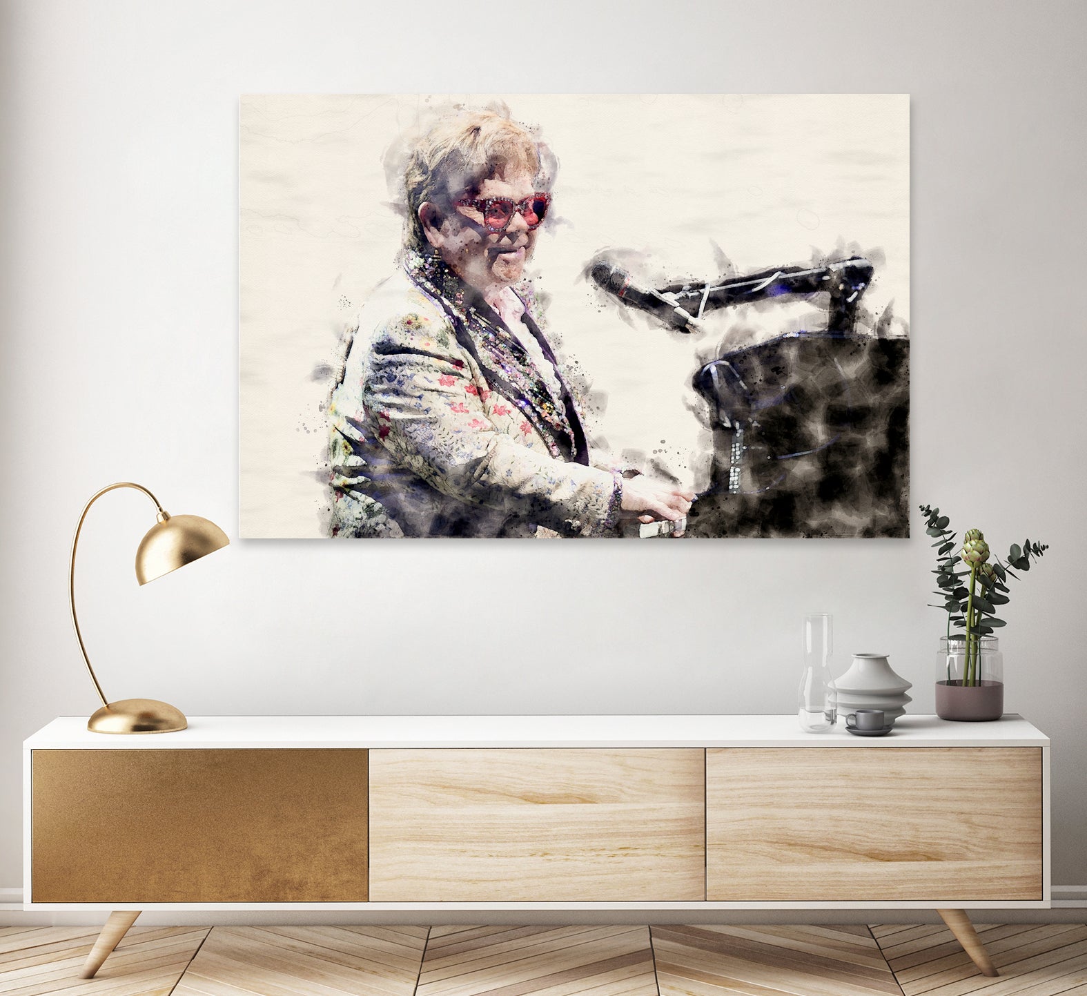 Elton john by miguel angel romero franco on GIANT ART - gray photo manipulation