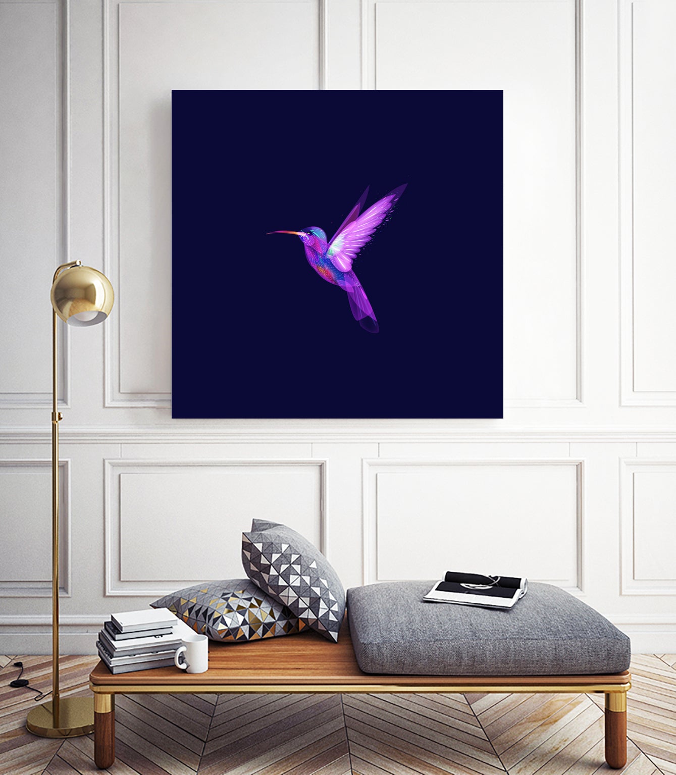 Colibri's dream 1 by Ilya Shapko on GIANT ART - blue character design