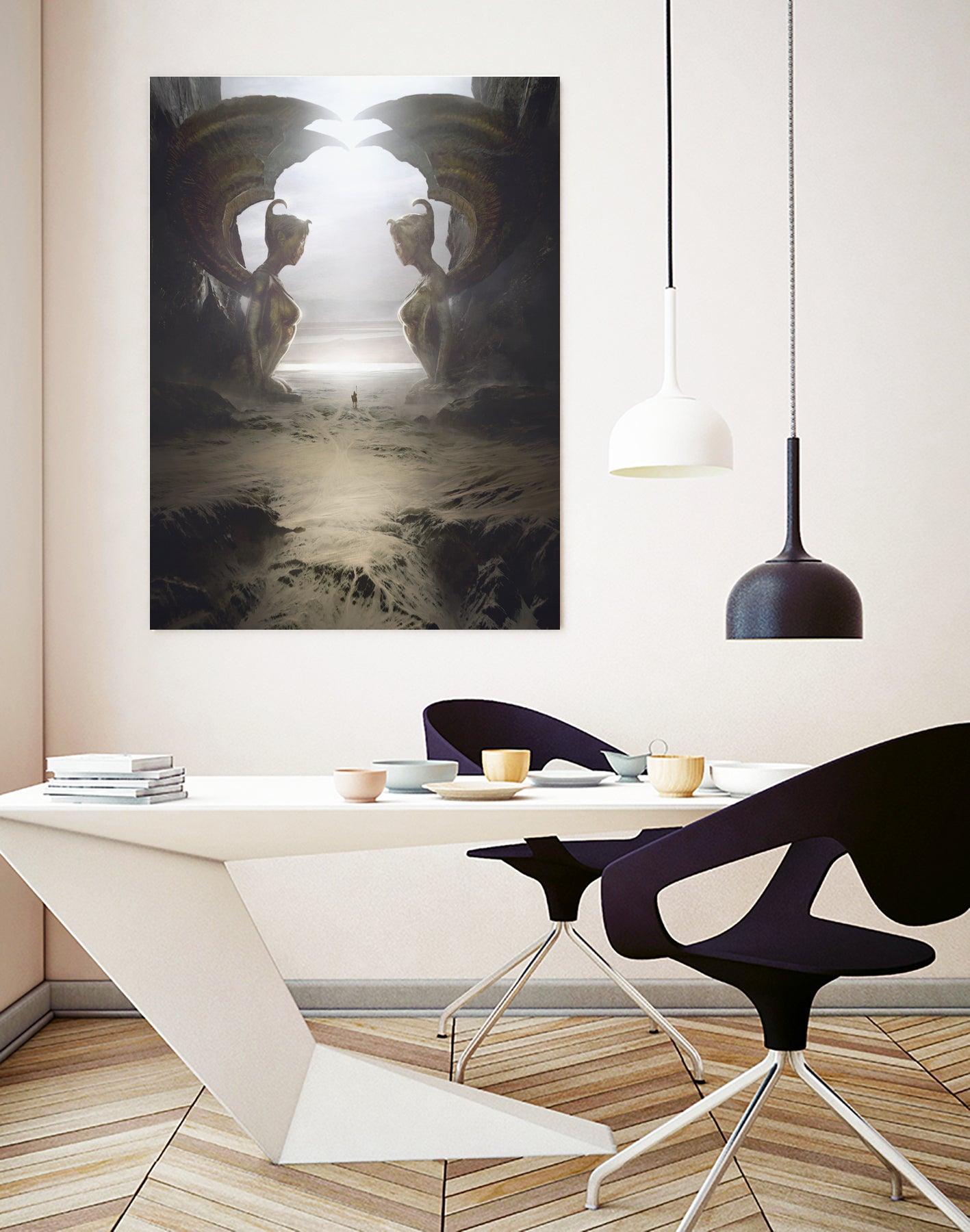 The two sphinxes by Tierno Beauregard on GIANT ART - brown mixed media