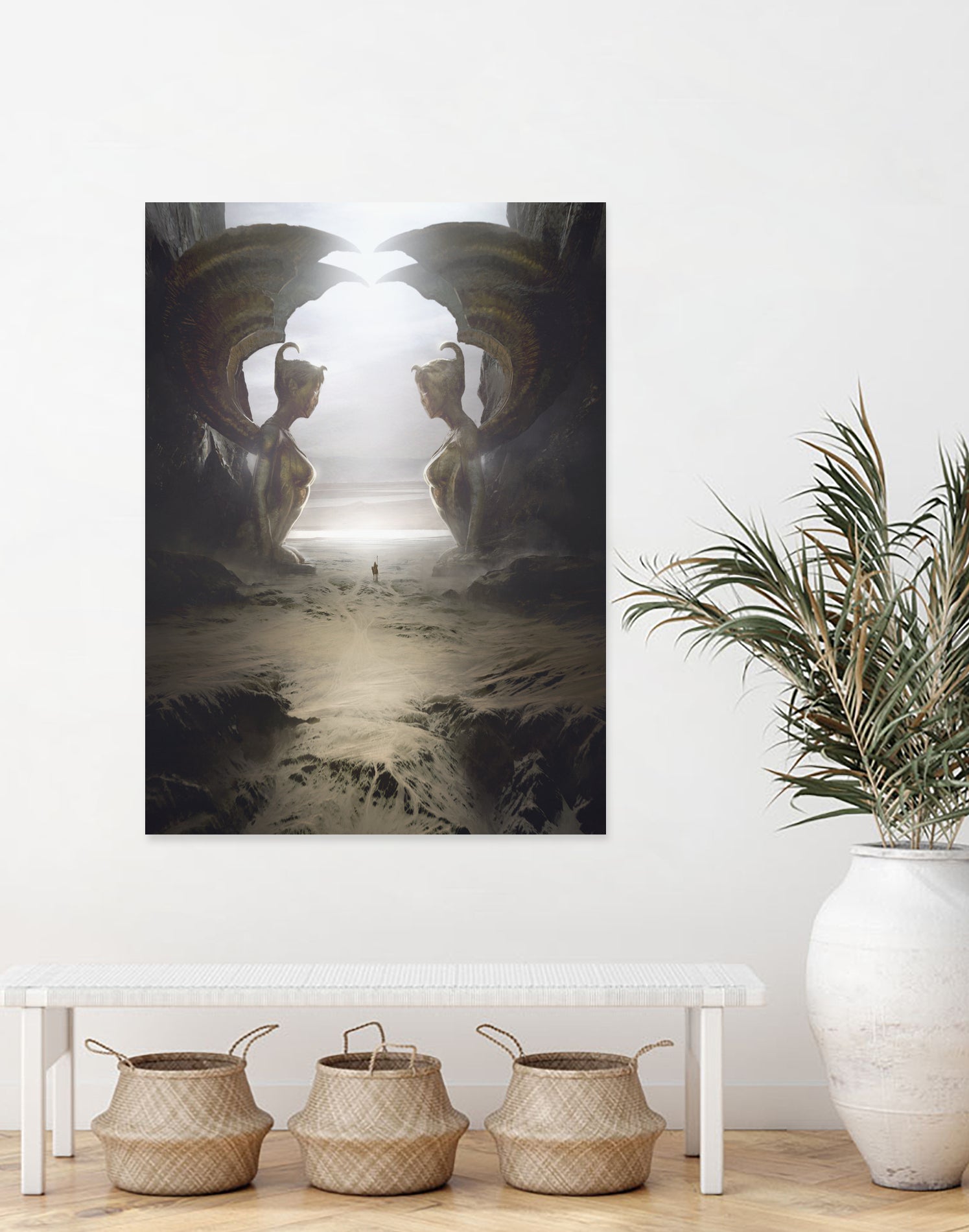 The two sphinxes by Tierno Beauregard on GIANT ART - brown mixed media