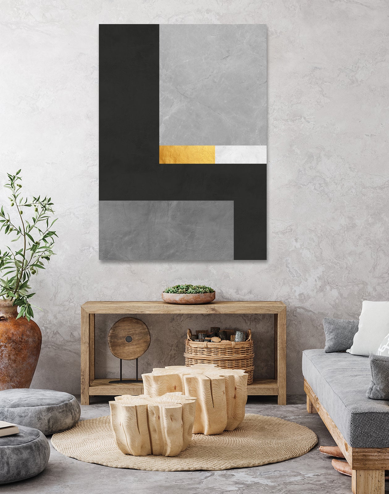 Concrete geometry 08 by Vitor Costa on GIANT ART - gray digital painting