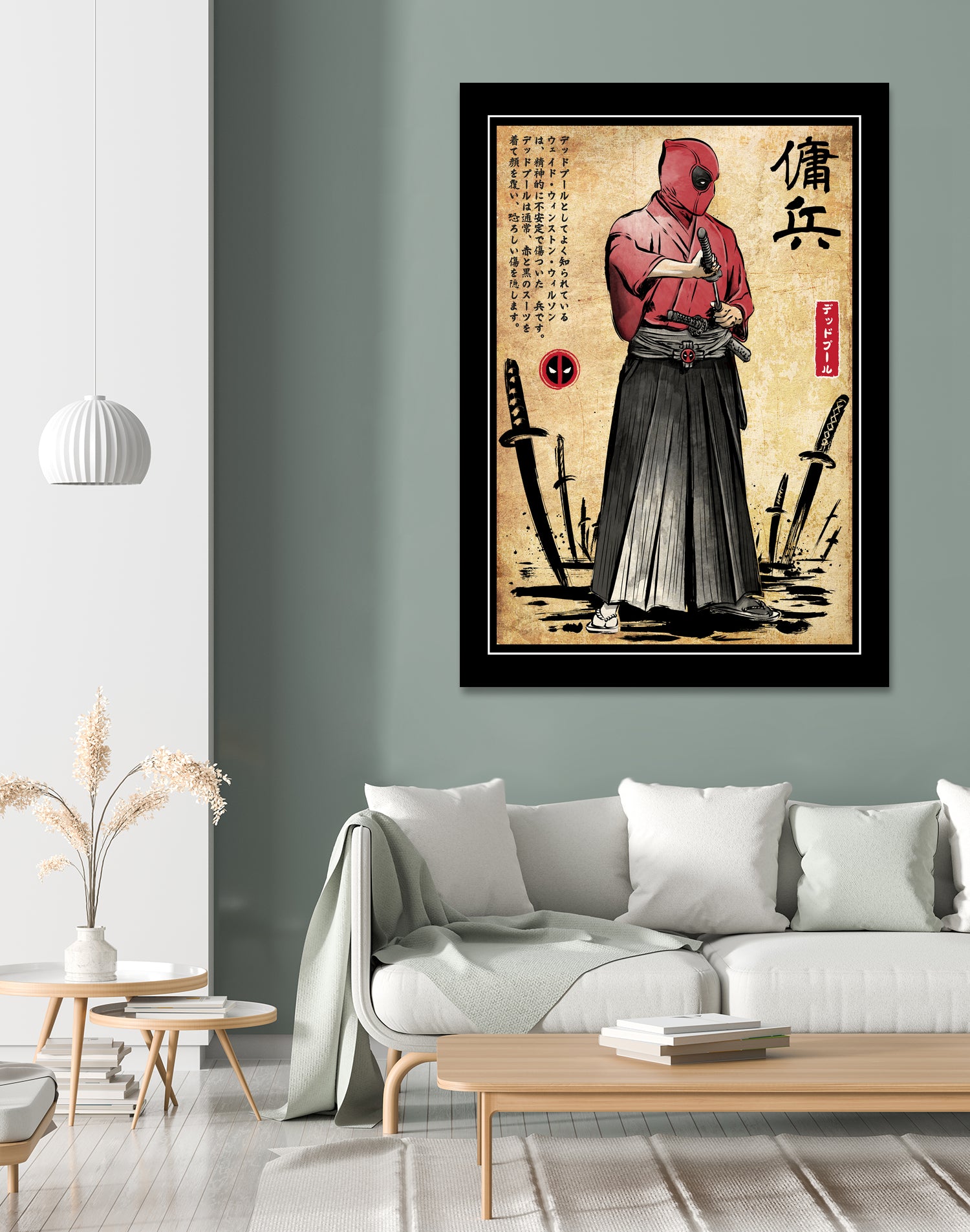 Red Ronin WOODBLOCK by Antonio Camarena on GIANT ART - black digital painting