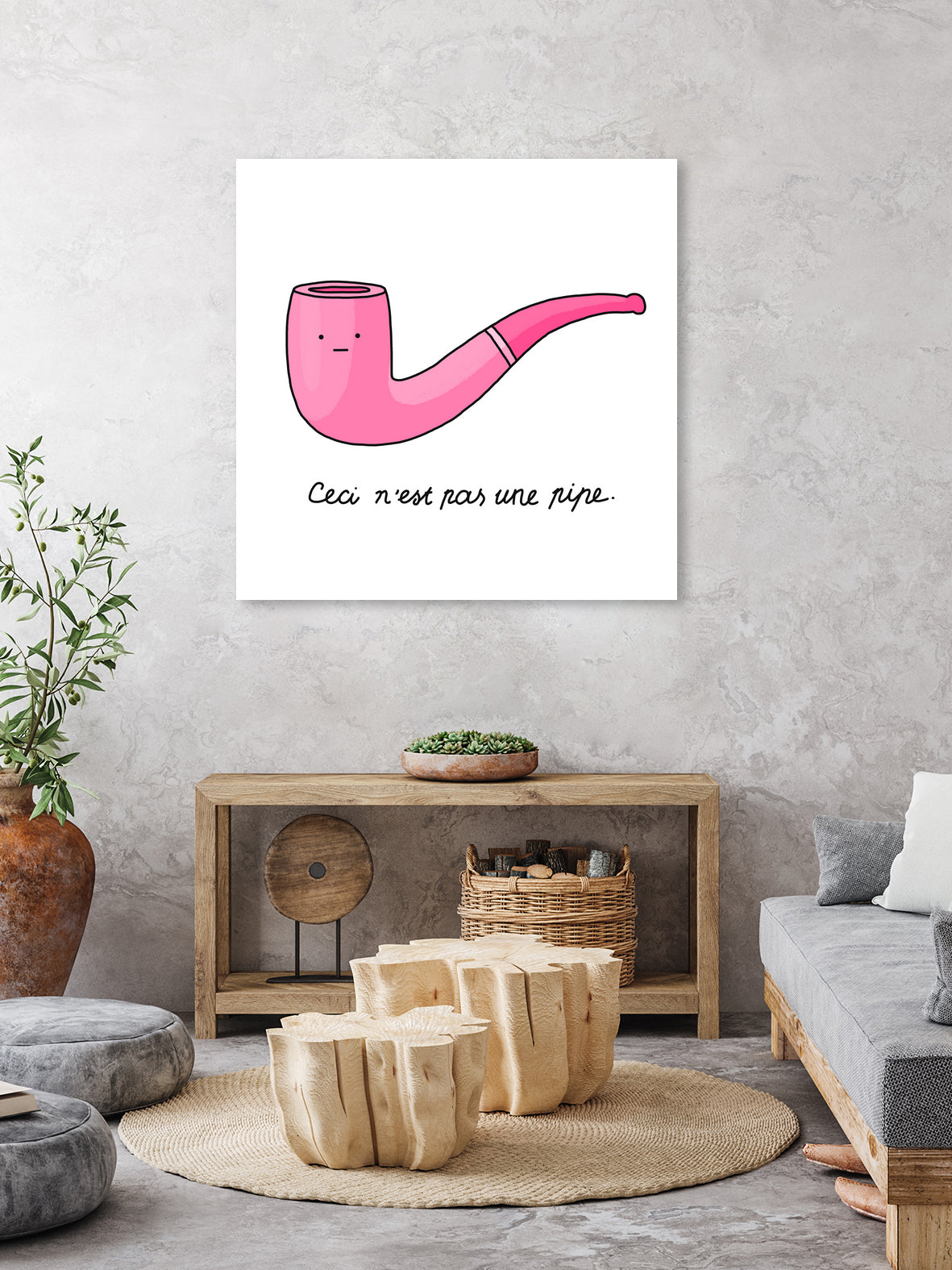 Pipe by Idil Keysan on GIANT ART - pink digital drawing