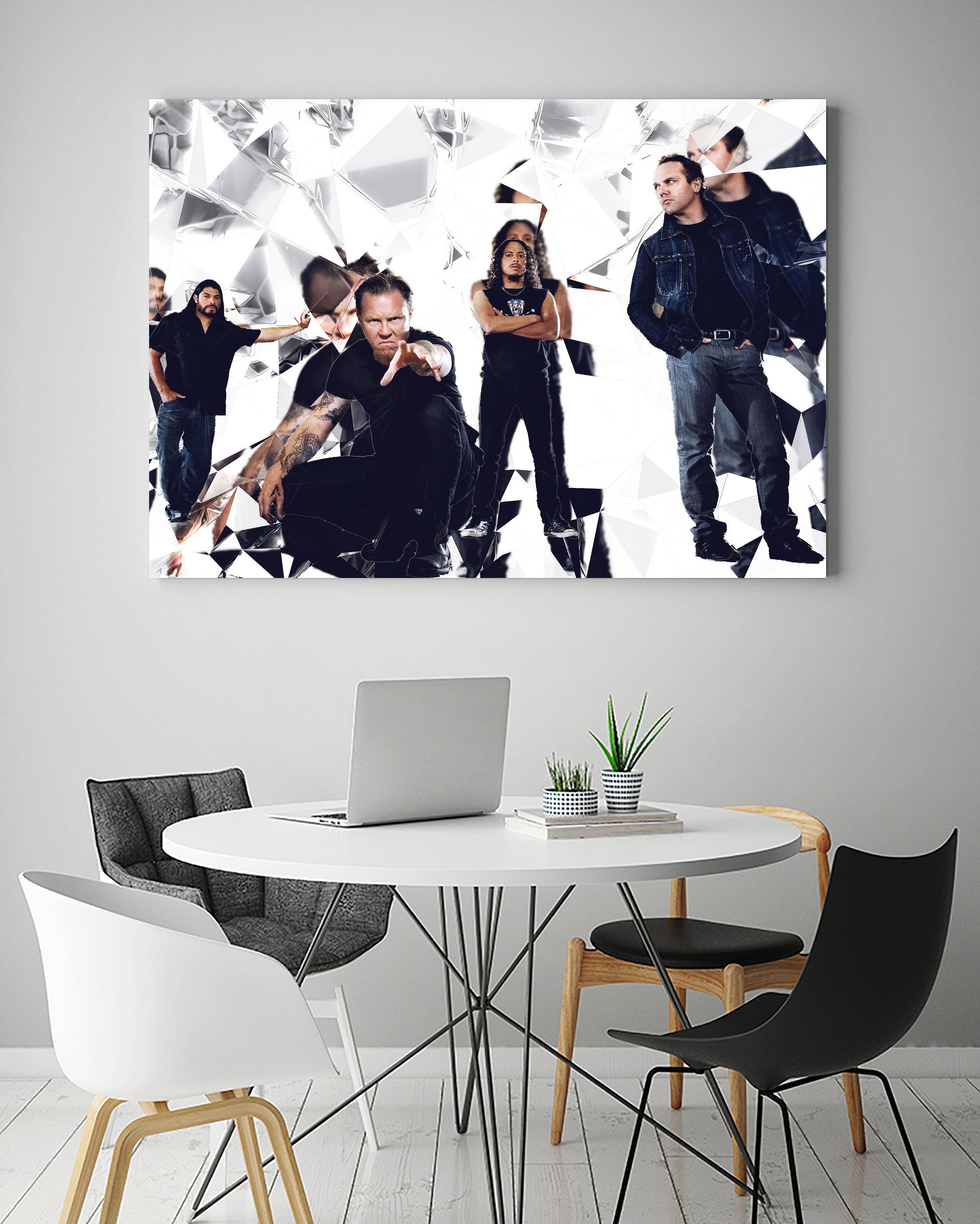 metallica glass art by sleep mountain on GIANT ART - white digital painting