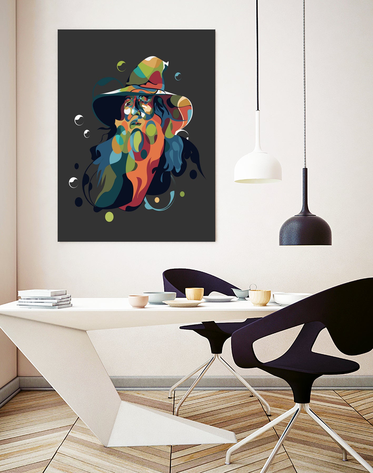 Gandalf pop art by arsyad - on GIANT ART - orange character design