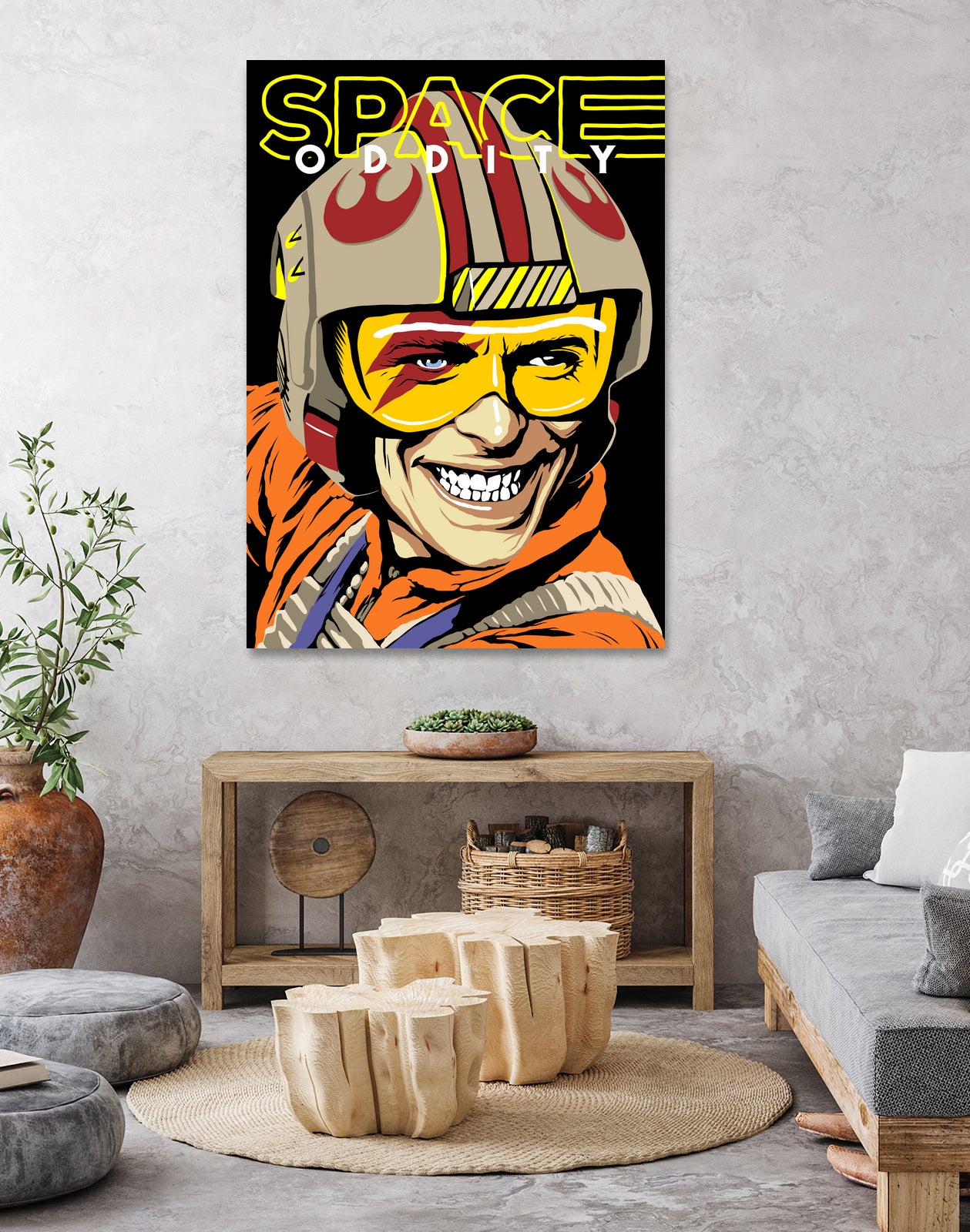 Space Oddity by Bily Mariano da Luz on GIANT ART - orange digital drawing