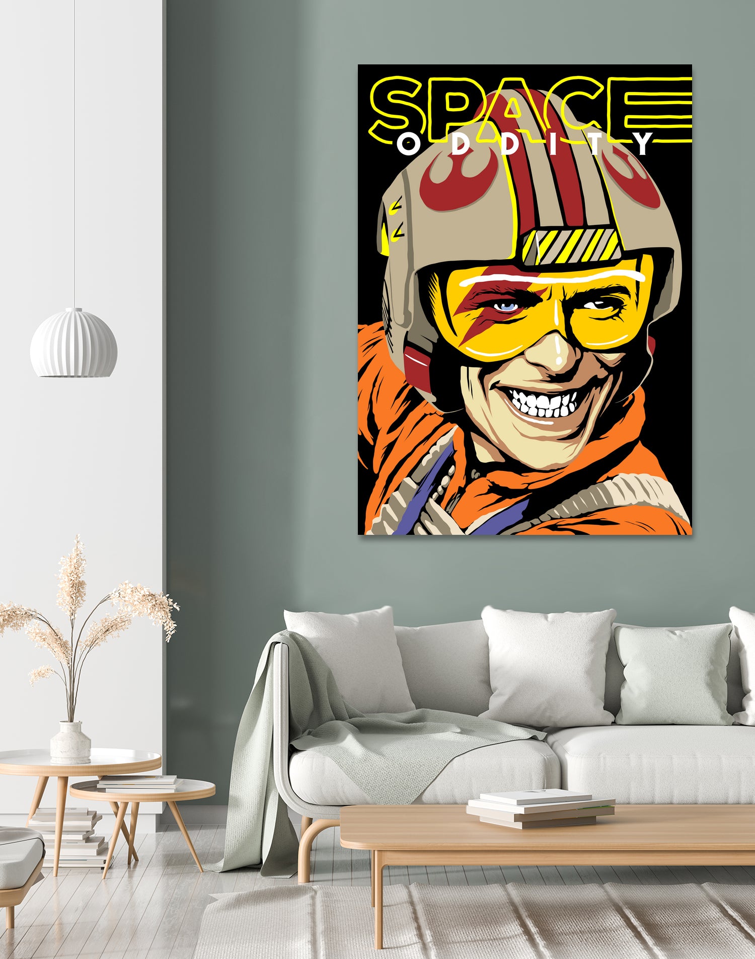 Space Oddity by Bily Mariano da Luz on GIANT ART - orange digital drawing
