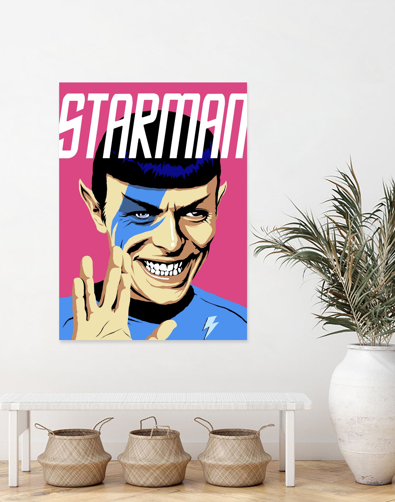 Starman by Bily Mariano da Luz on GIANT ART - pink digital painting