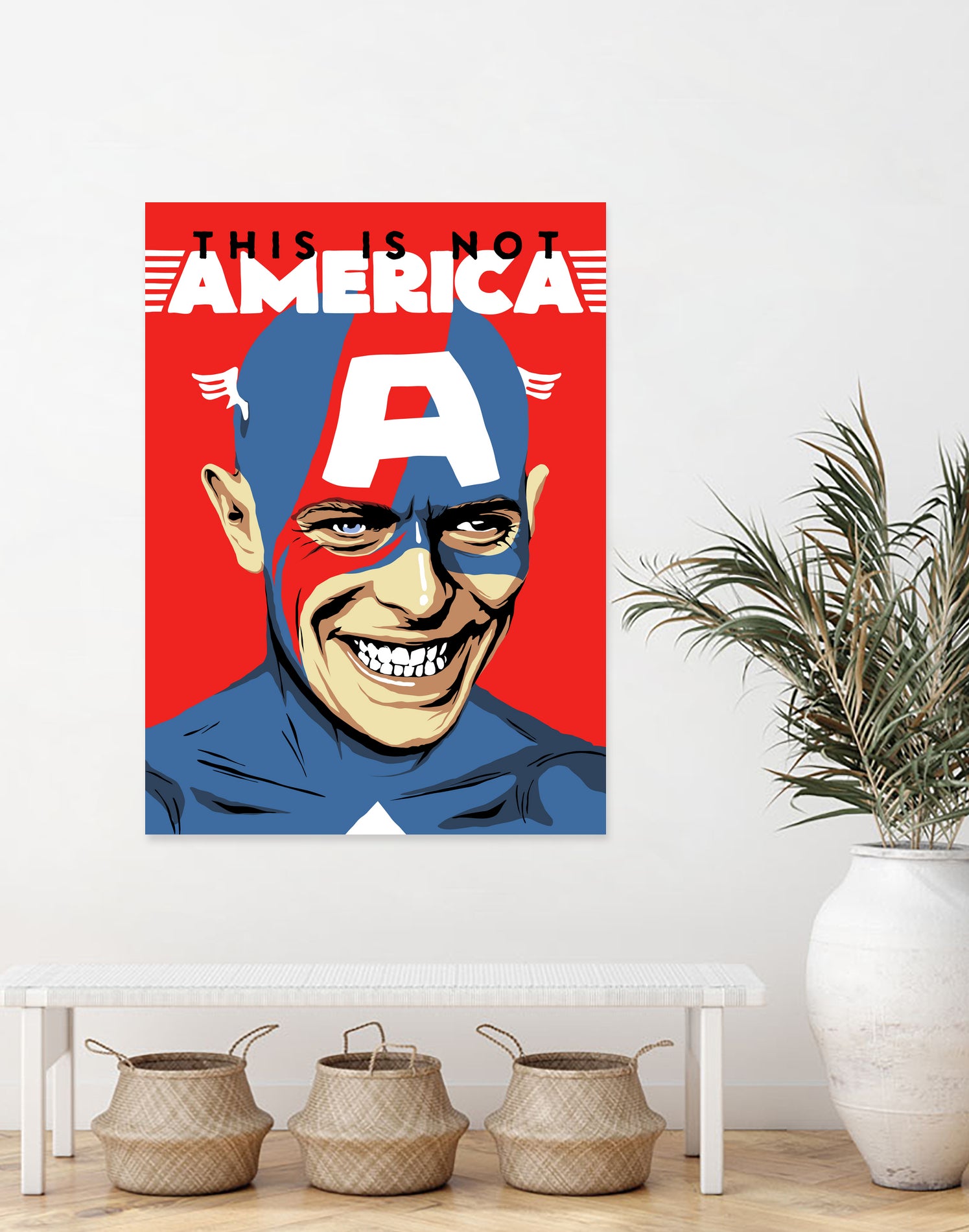 This is Not America by Bily Mariano da Luz on GIANT ART - red digital drawing