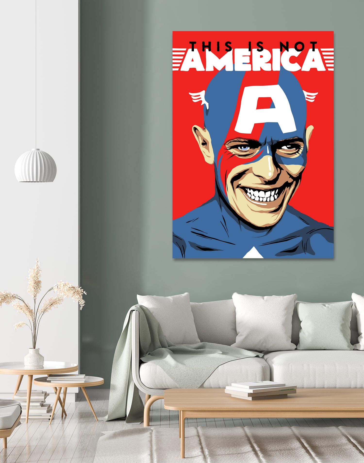 This is Not America by Bily Mariano da Luz on GIANT ART - red digital drawing