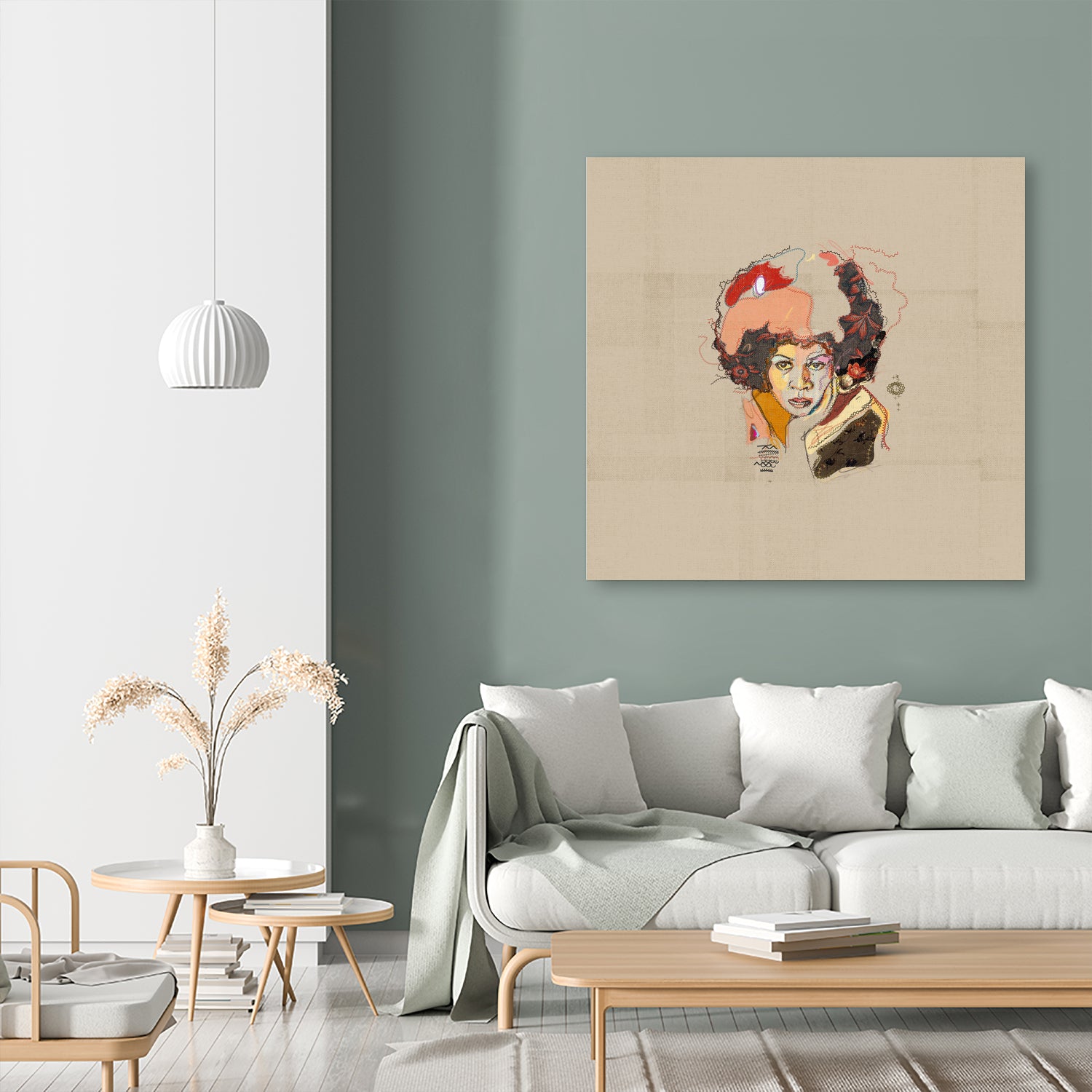 Minnie Riperton - Soul Sista by Carlos Quiterio on GIANT ART - brown digital painting