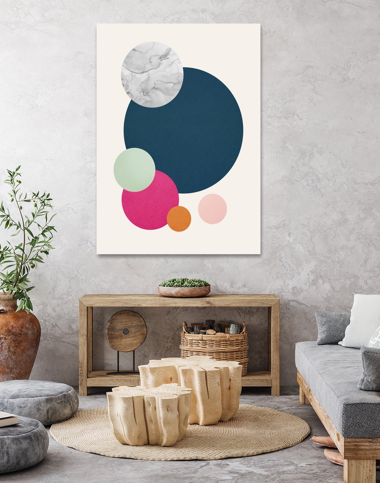 Geometric cutouts 04 by Vitor Costa on GIANT ART - blue digital painting