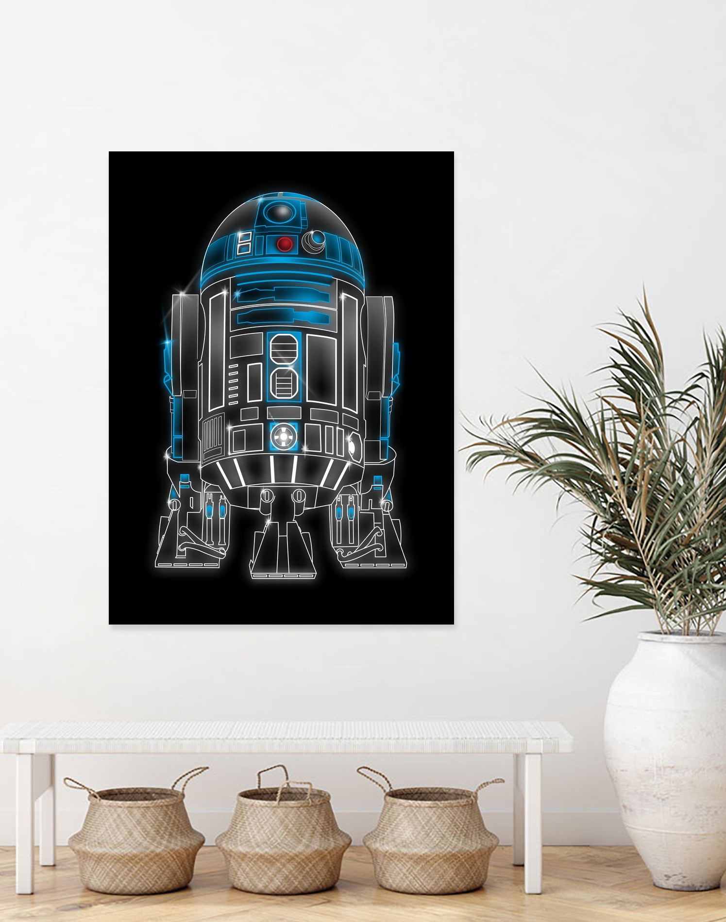 Neon Droid by Antonio Camarena on GIANT ART - black digital painting