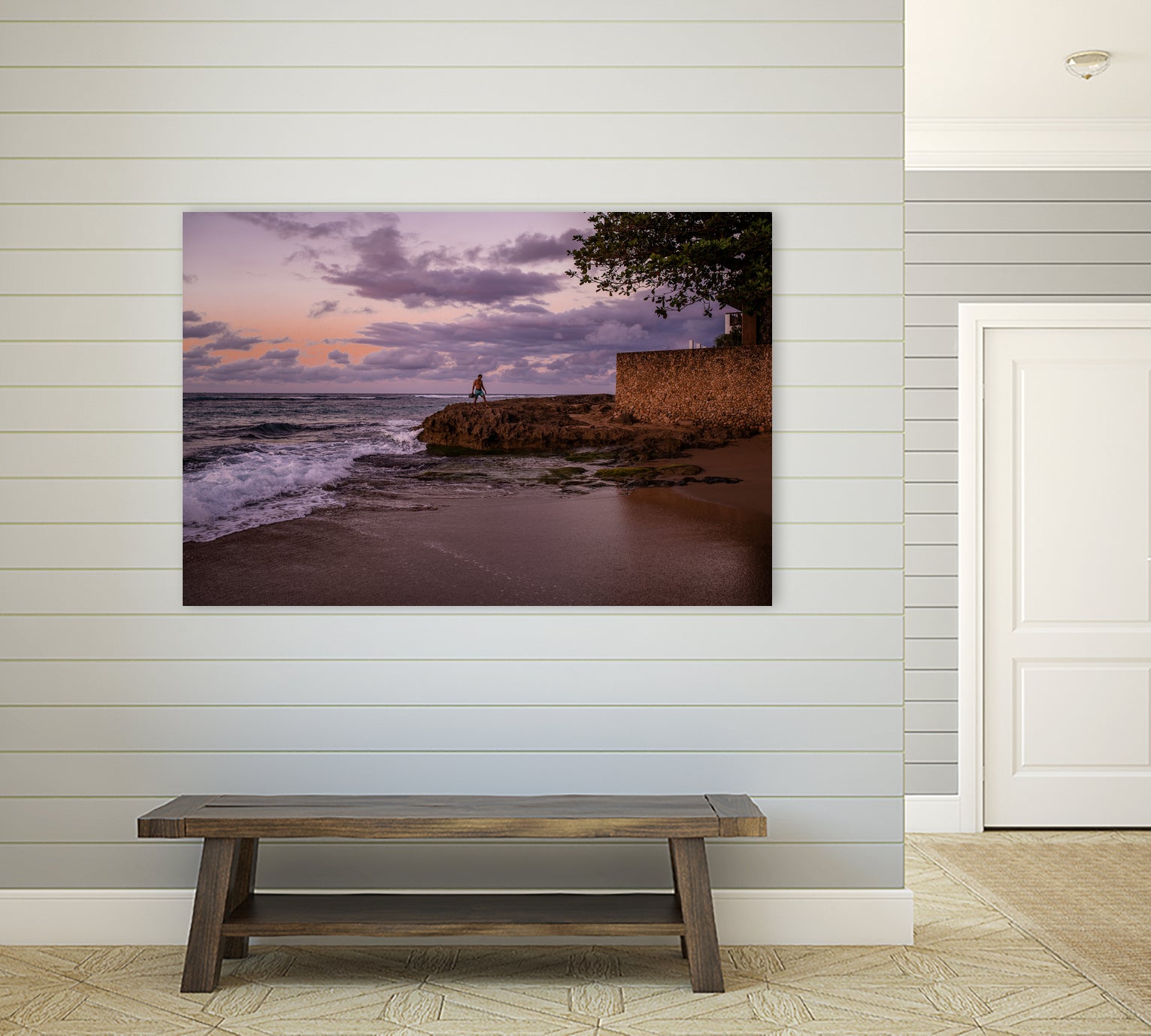 Puerto Rico Blue Hour by Reid Harrison on GIANT ART - fuchsia photo manipulation