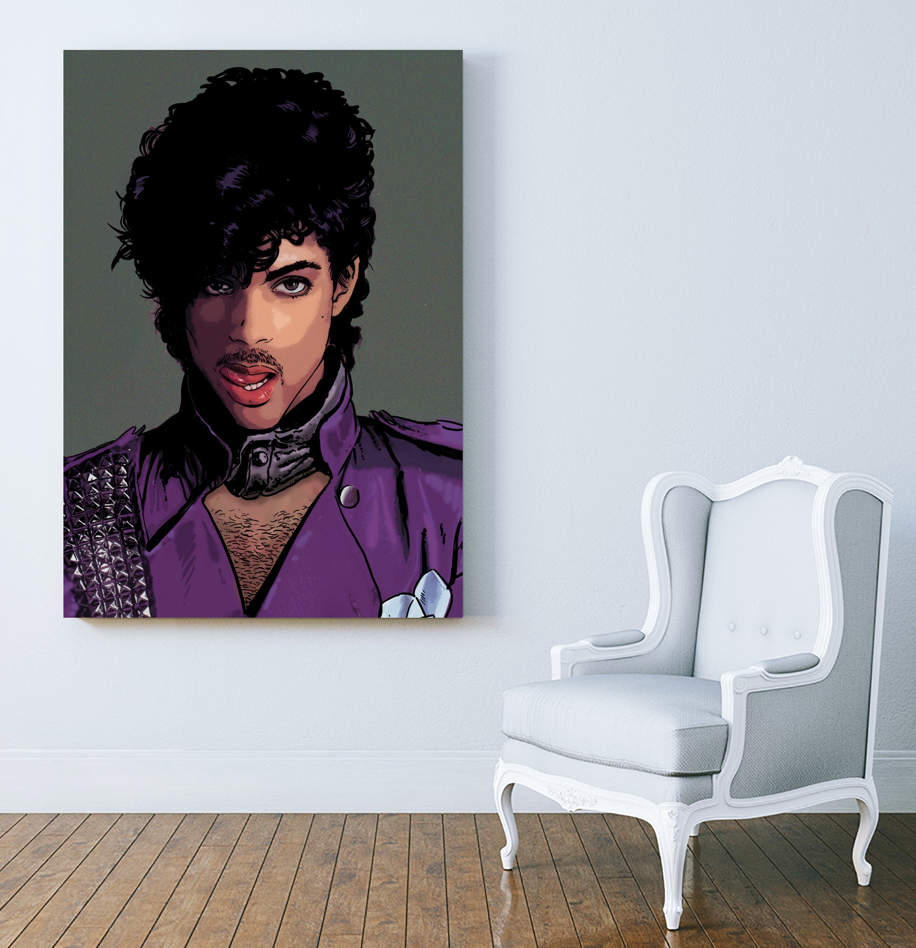 prince-head by Dan Avenell on GIANT ART - green digital painting