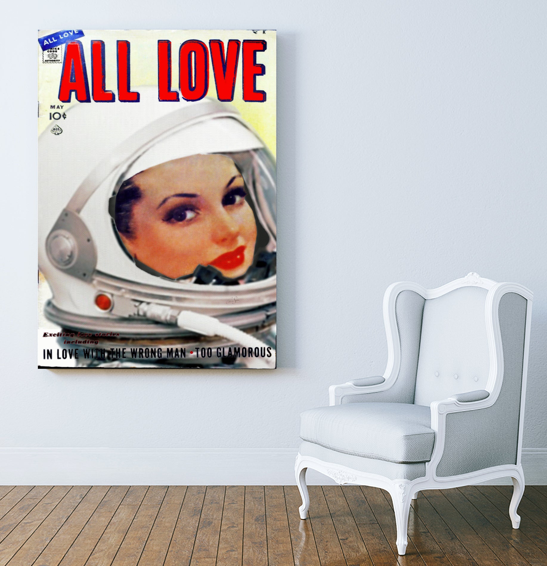 All Love comic book cover | Astronaut Girl by TULIO ALMEIDA on GIANT ART - white digital painting