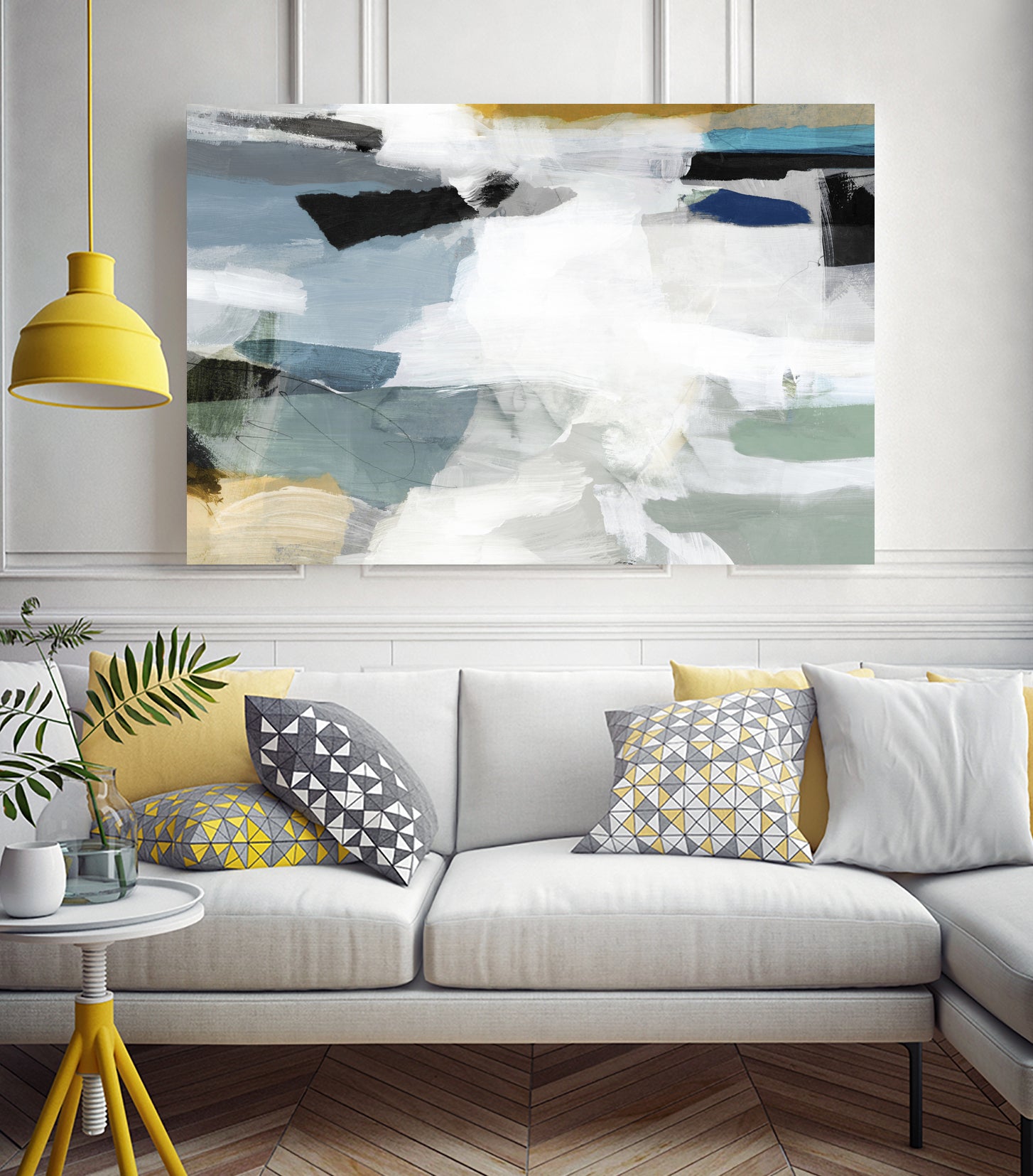 Brush Formation II by Pi Studio on GIANT ART - blue mixed media