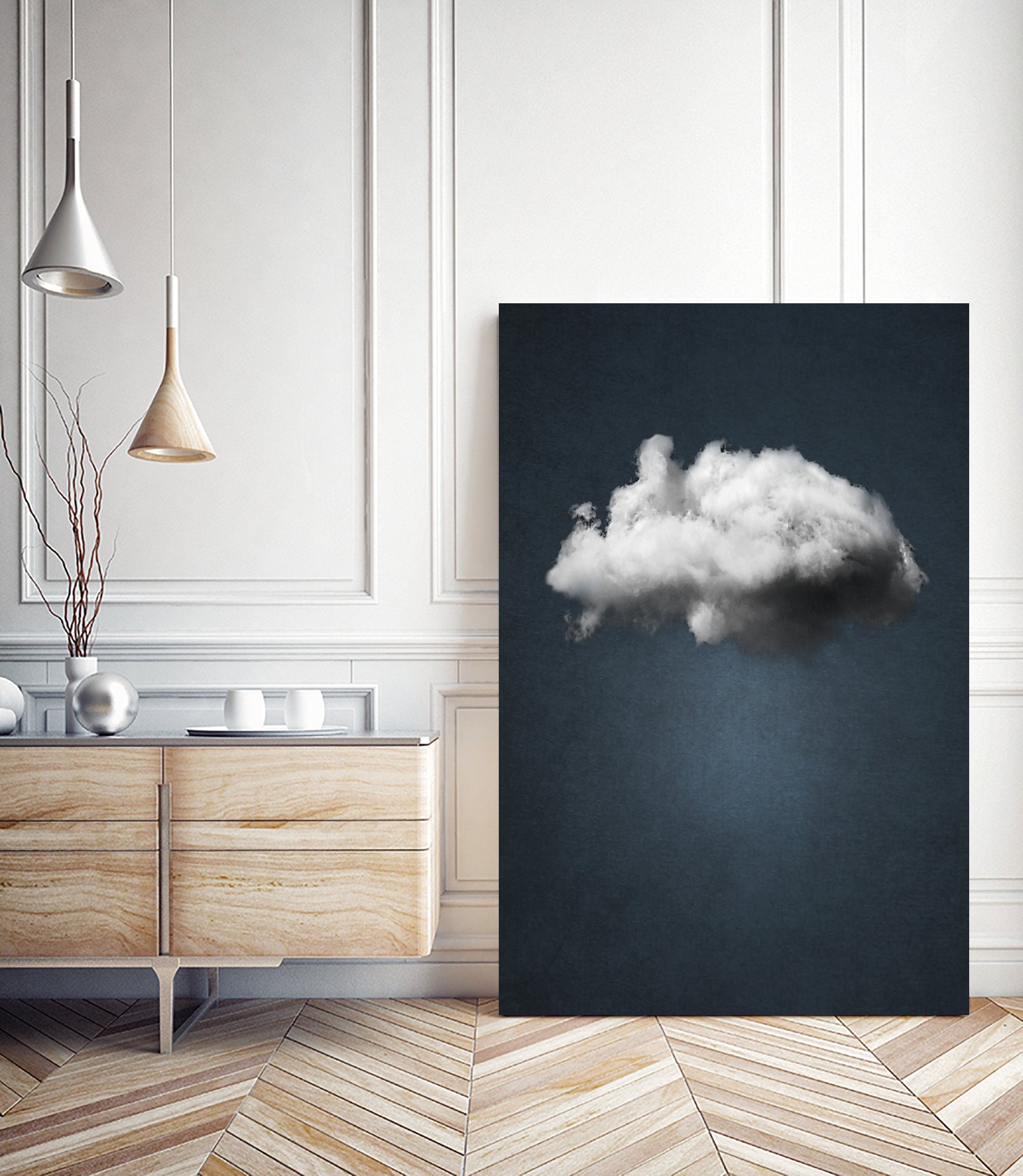 WAITING MAGRITTE by Paolo Bordegoni on GIANT ART - blue digital painting