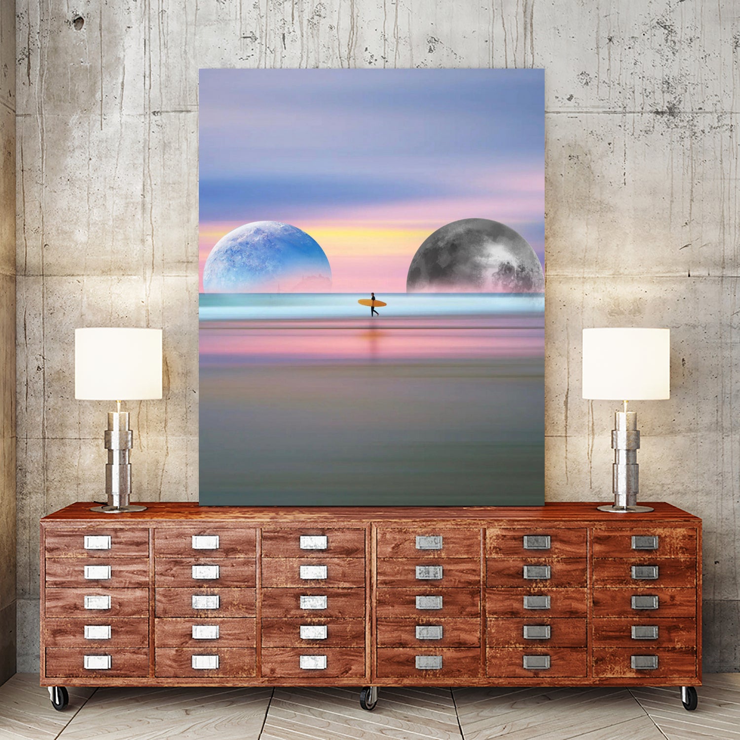 Surfer's Paradise by Lori Andrews on GIANT ART - white photo manipulation