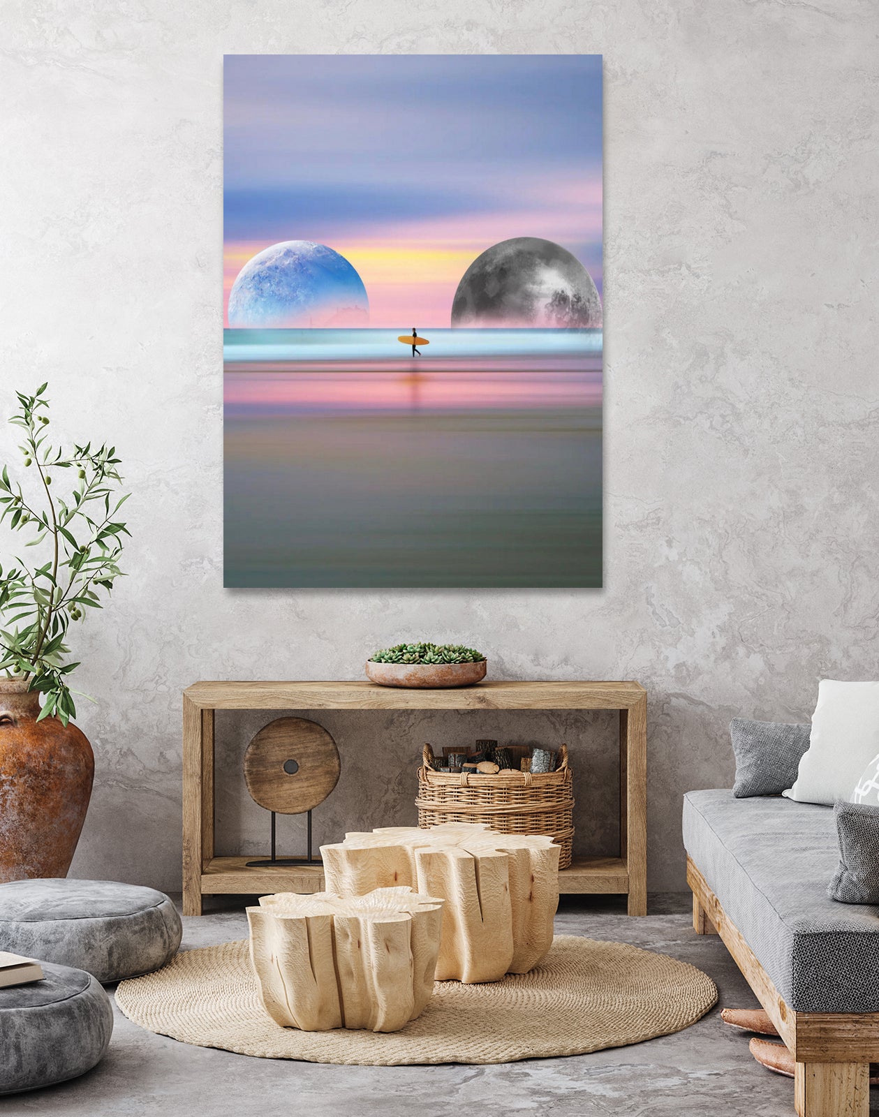 Surfer's Paradise by Lori Andrews on GIANT ART - white photo manipulation