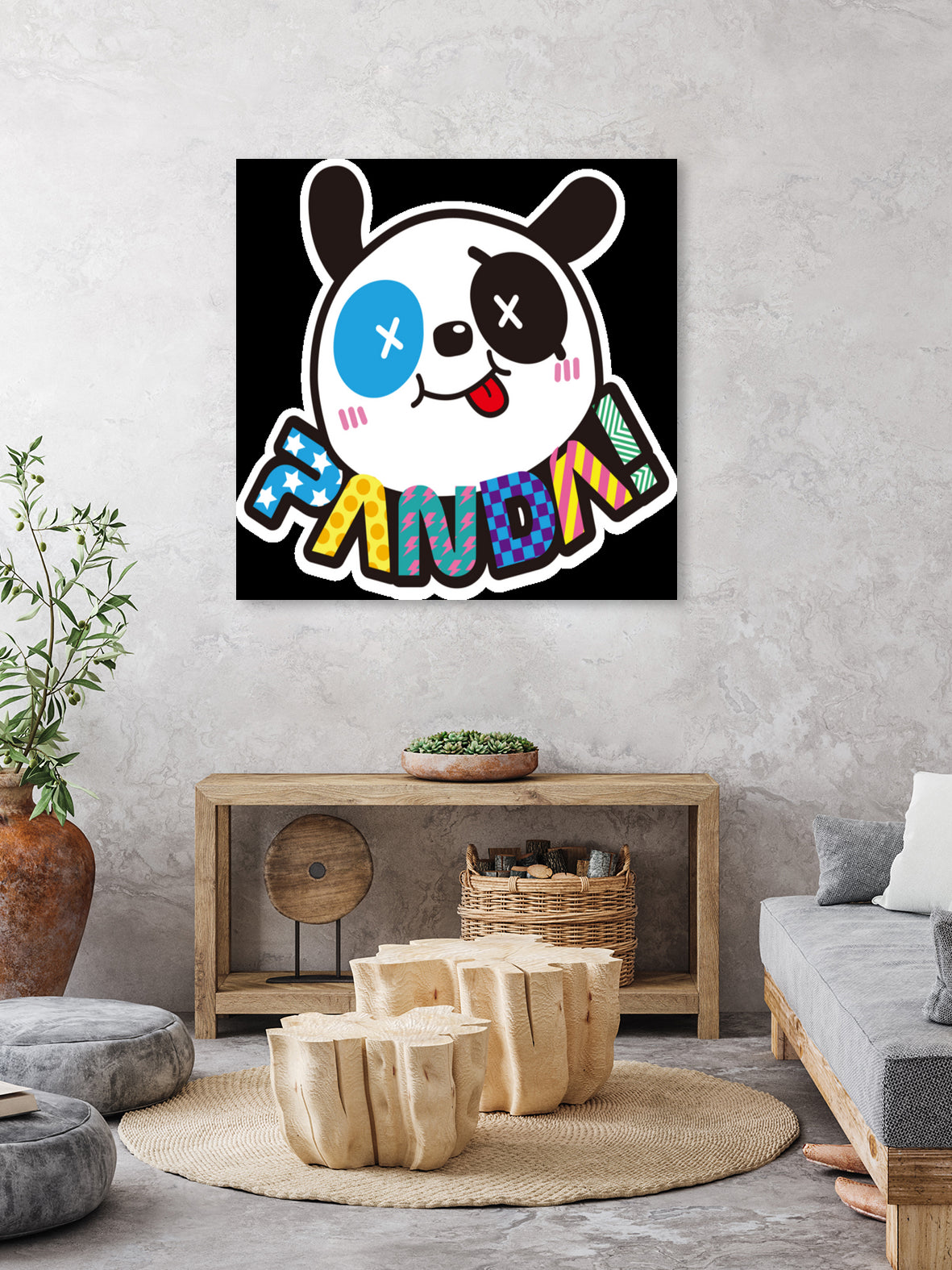 Funny Panda by Desi Setyoningrum on GIANT ART - white cartooning
