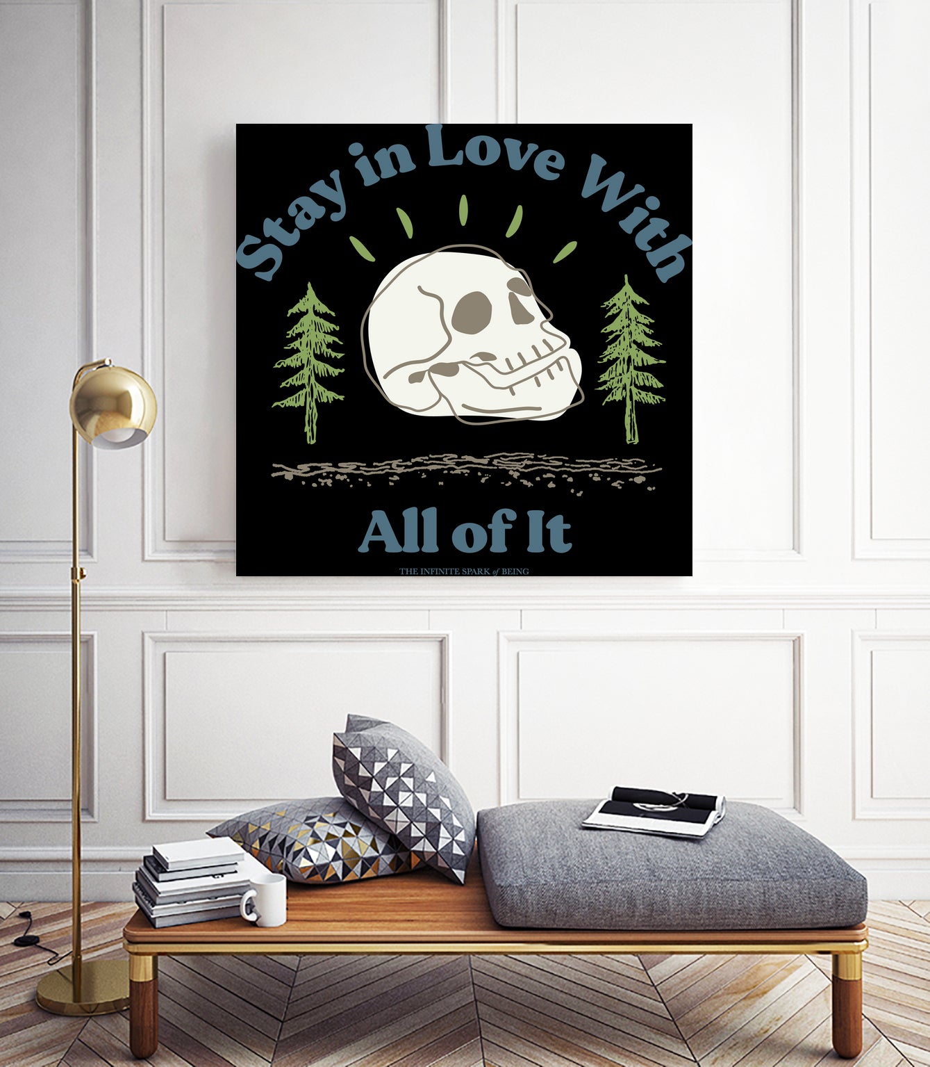 Stay in Love With All of It by The Infinite Spark of Being Keith Welsh on GIANT ART - white typography