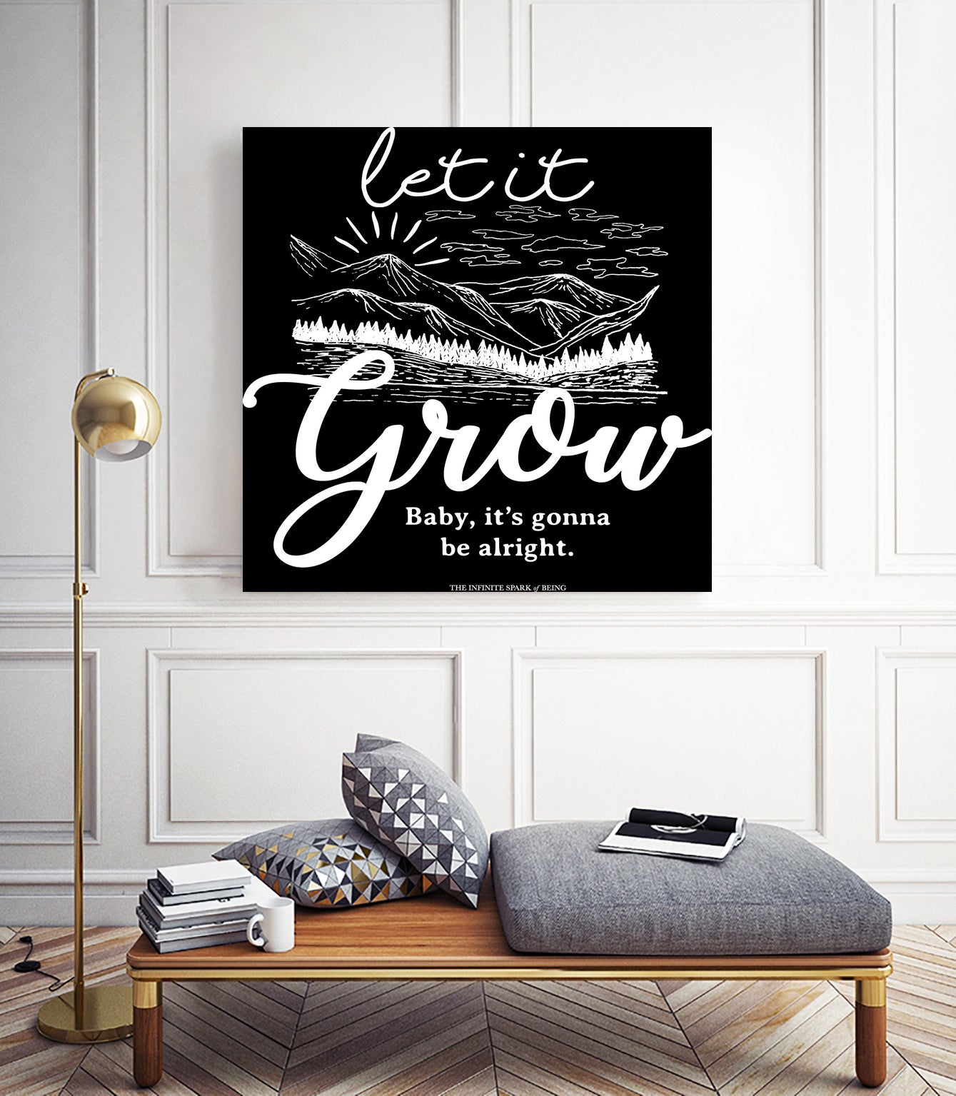 Let Grow (II) by The Infinite Spark of Being Keith Welsh on GIANT ART - black typography