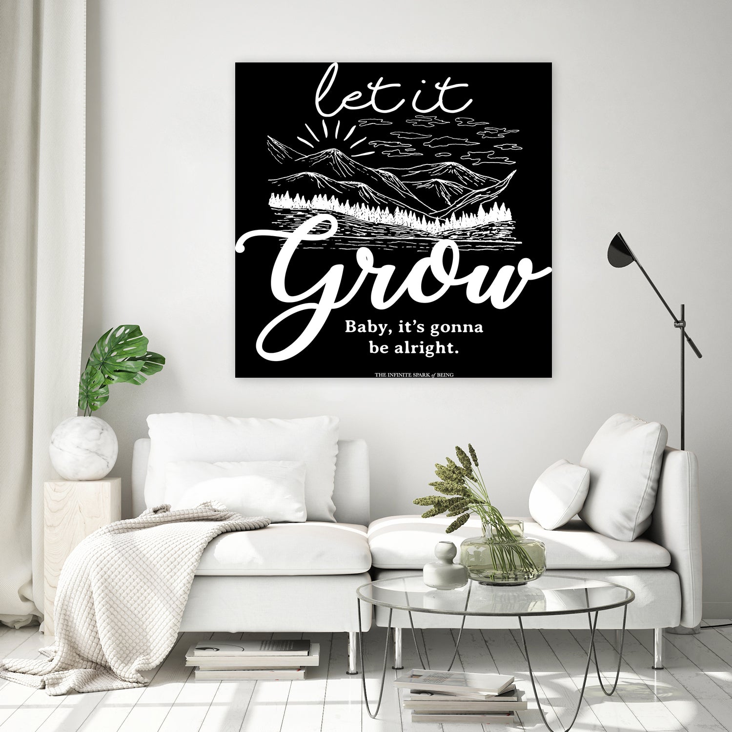 Let Grow (II) by The Infinite Spark of Being Keith Welsh on GIANT ART - black typography