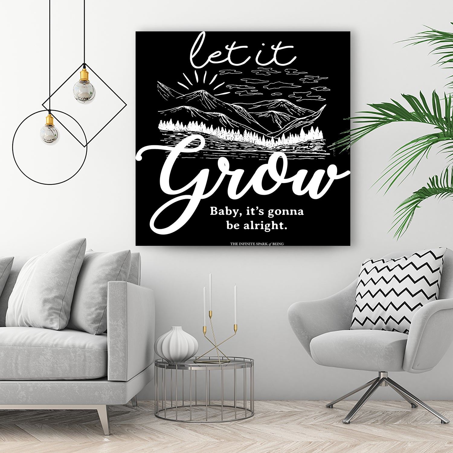 Let Grow (II) by The Infinite Spark of Being Keith Welsh on GIANT ART - black typography