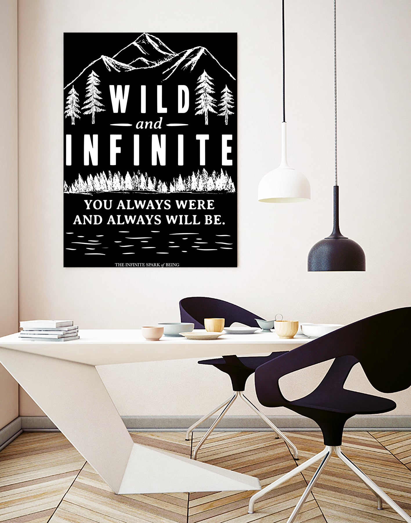 Always Wild (II) by The Infinite Spark of Being Keith Welsh on GIANT ART - black typography