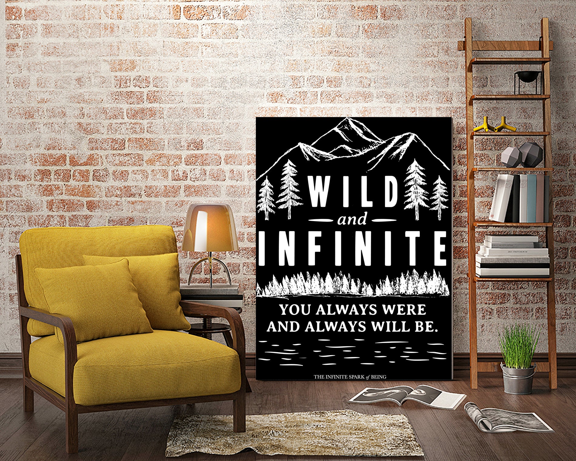 Always Wild (II) by The Infinite Spark of Being Keith Welsh on GIANT ART - black typography