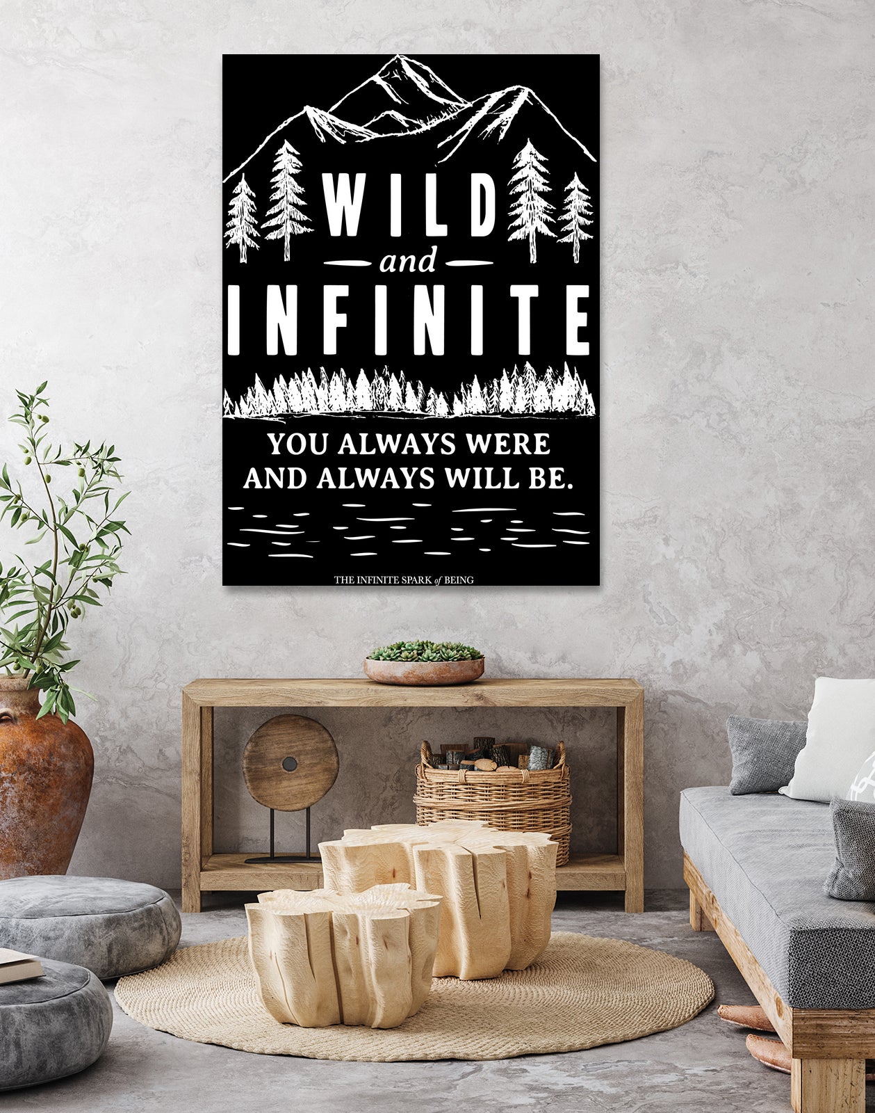 Always Wild (II) by The Infinite Spark of Being Keith Welsh on GIANT ART - black typography